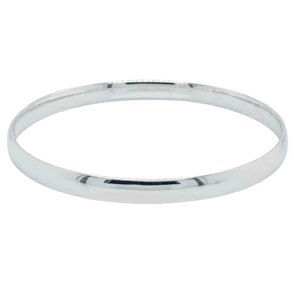 Sterling Silver 5mm Round Bangle