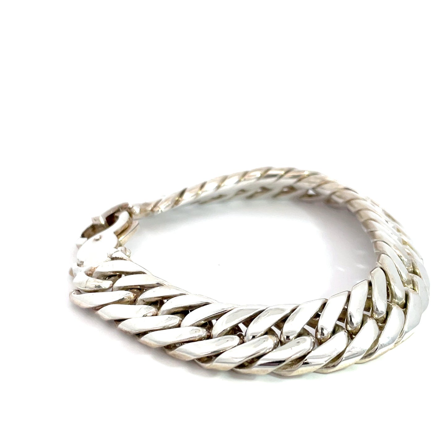 Sterling Silver Double Curb Link Bracelet