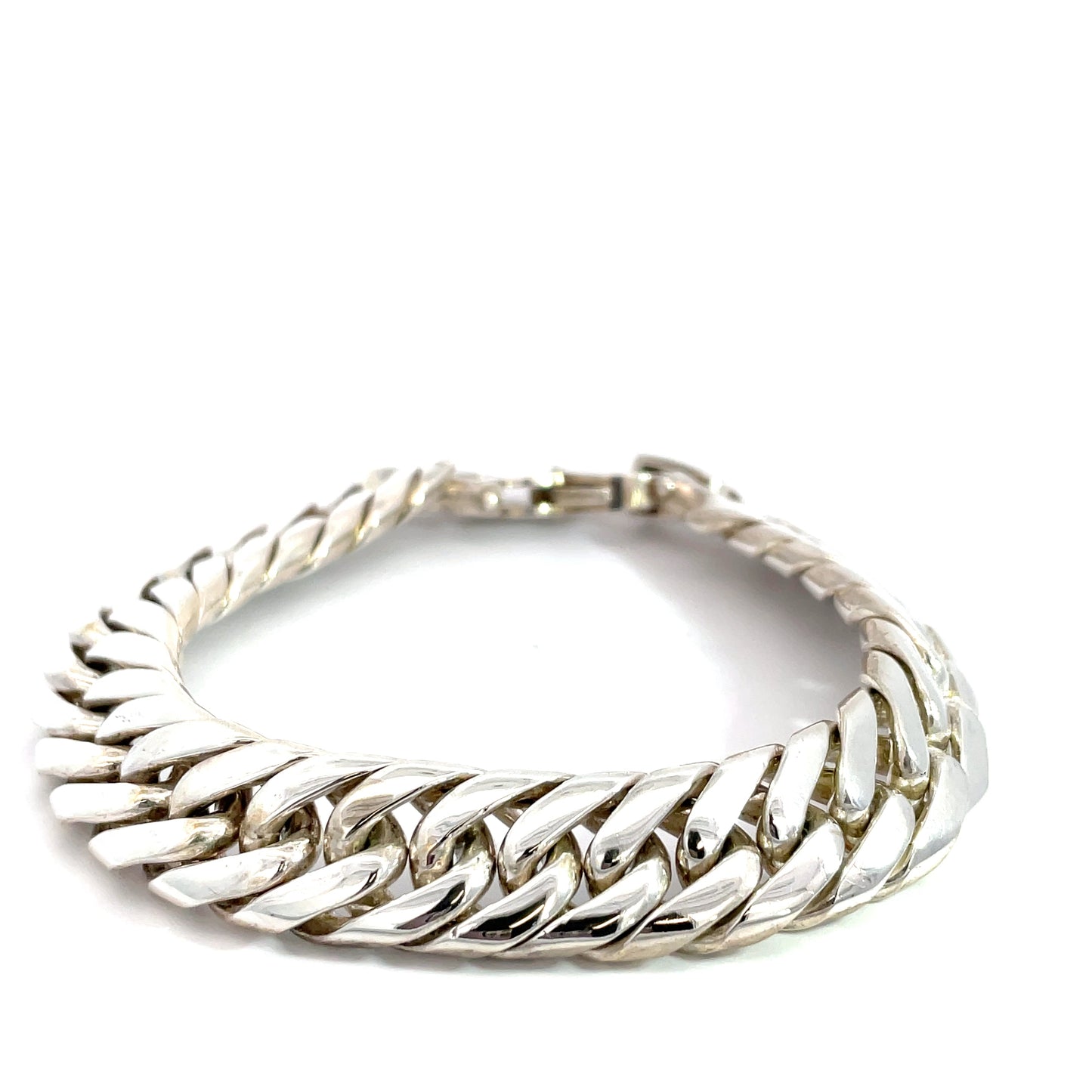 Sterling Silver Double Curb Link Bracelet