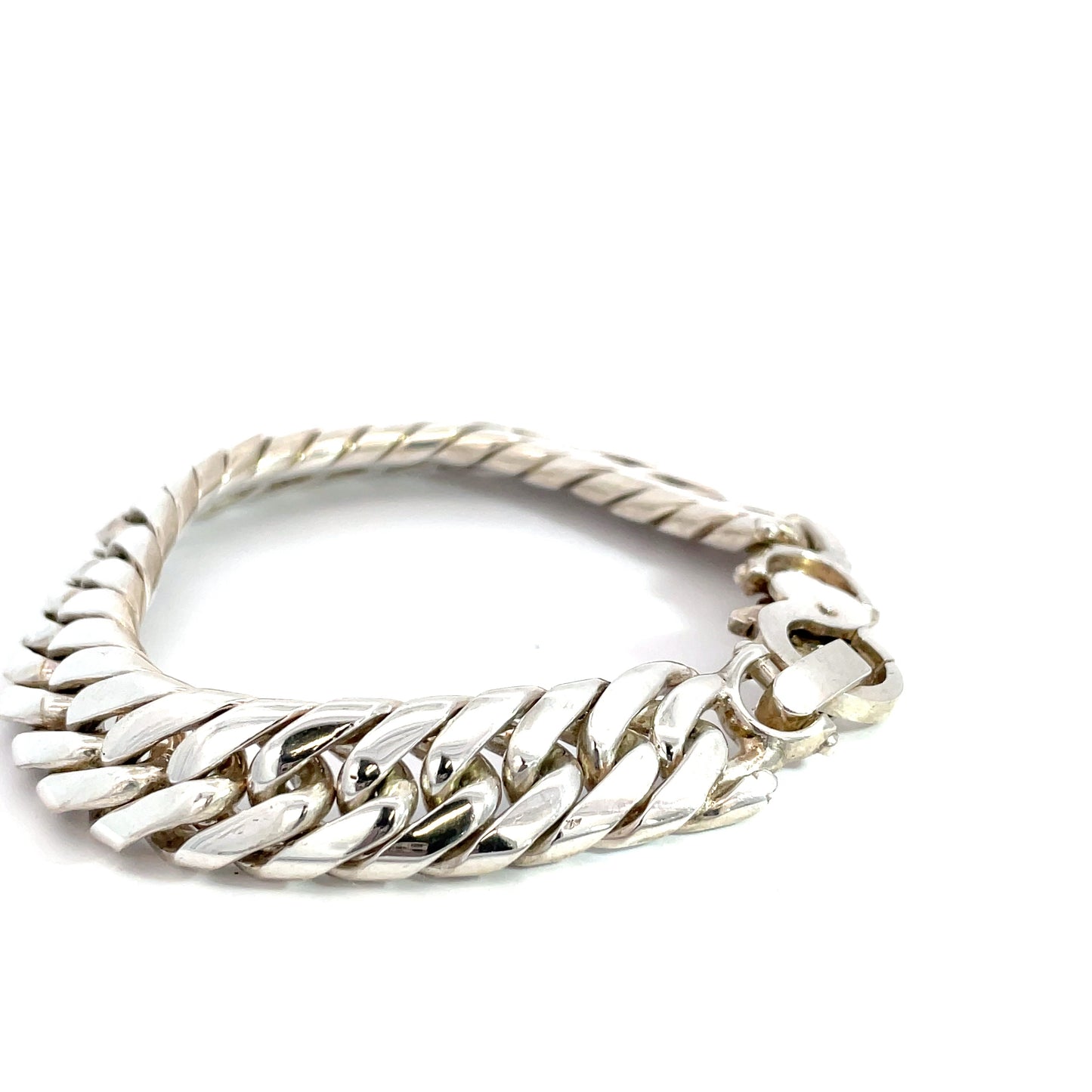 Sterling Silver Double Curb Link Bracelet