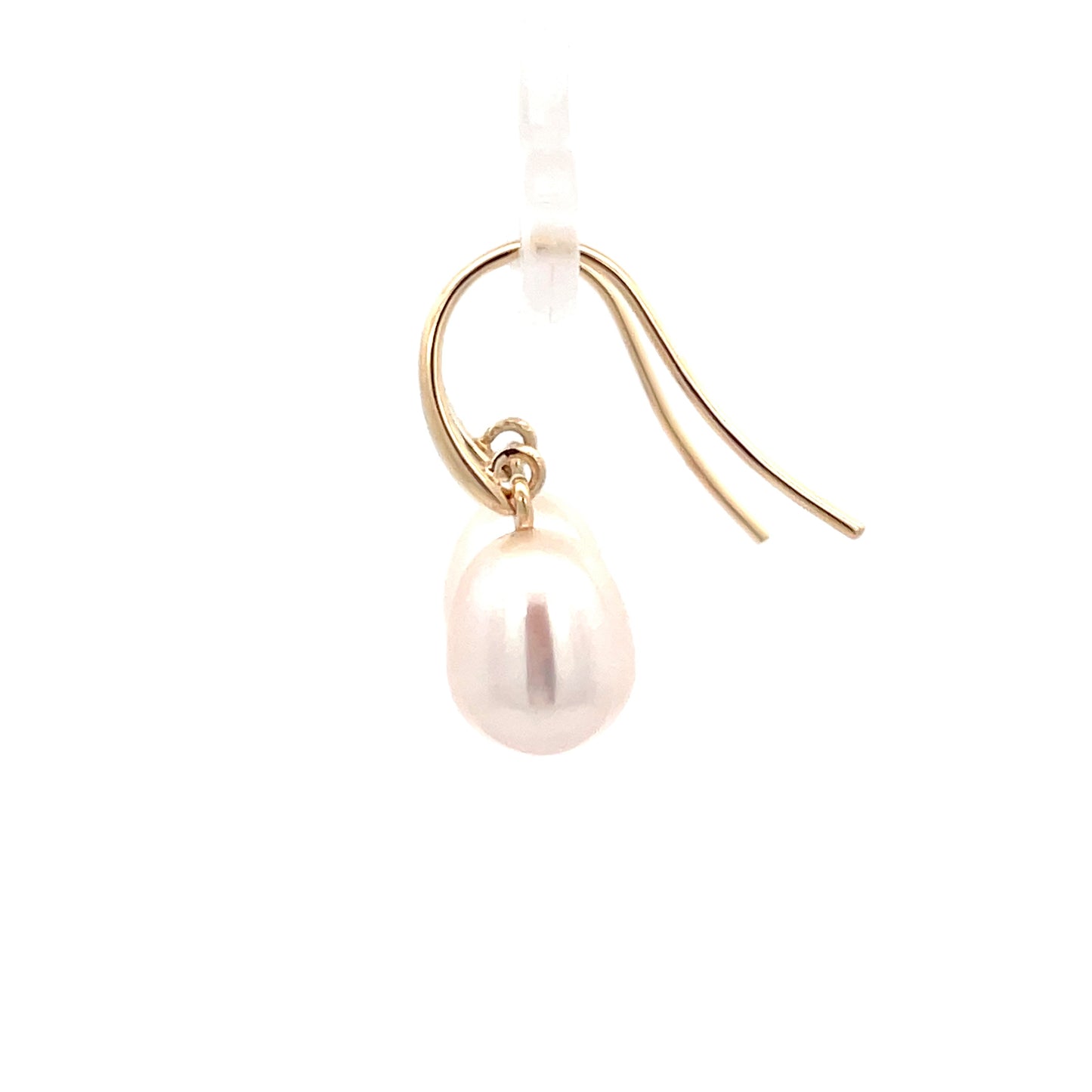 9ct Yellow Gold Pearl Hook Earrings