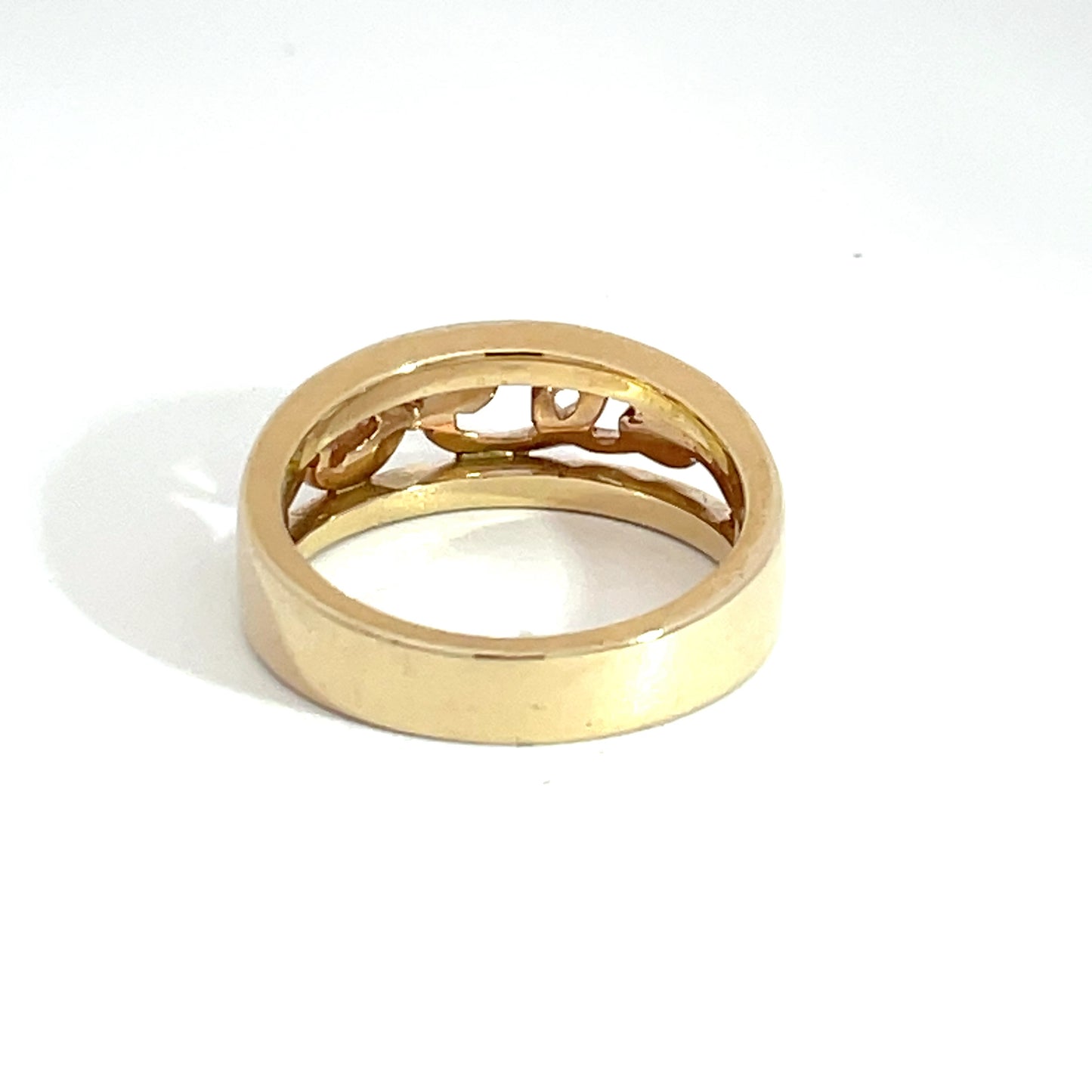9ct Rose Gold Diamond Wave Ring