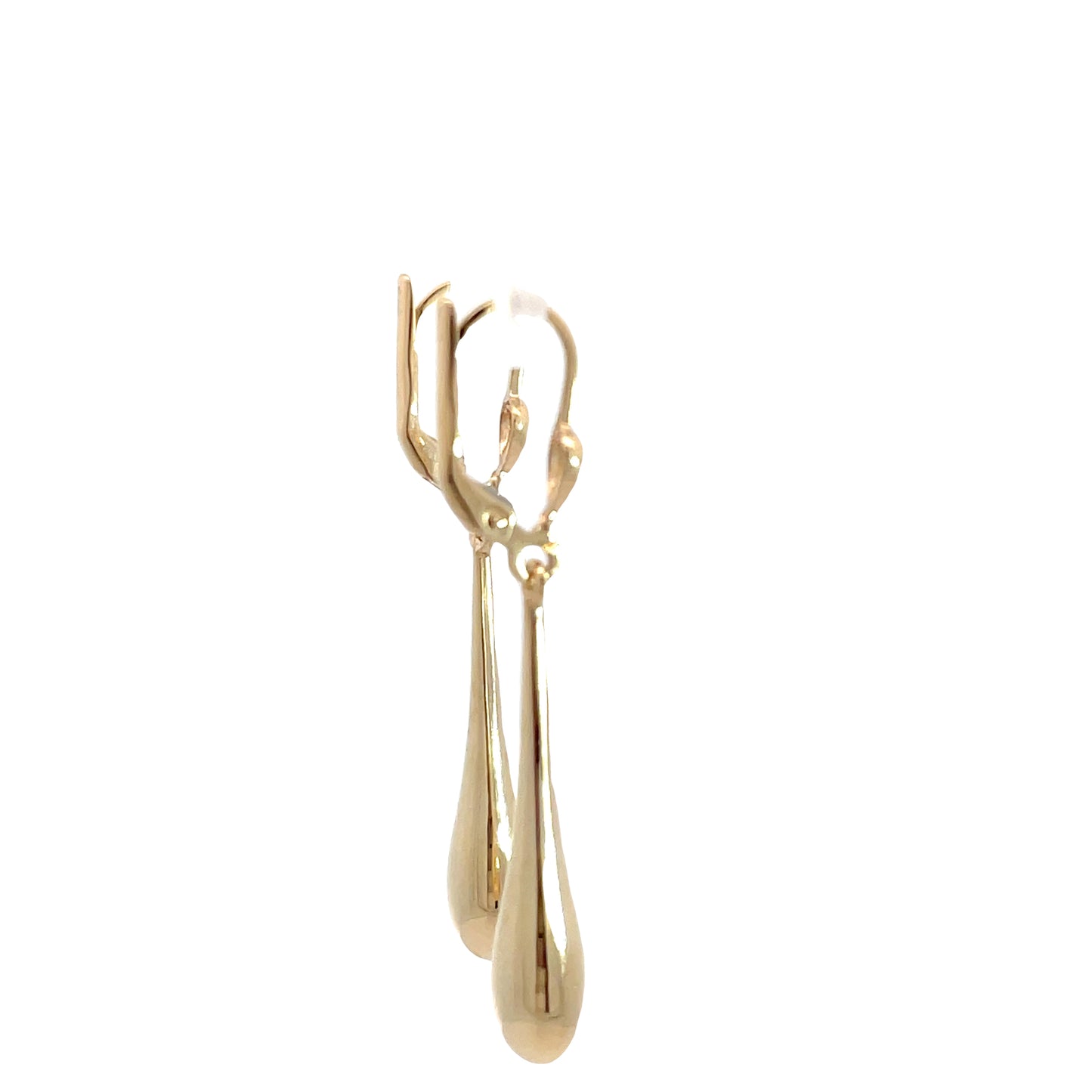 9ct Yellow Gold Baseball Drop Earrings