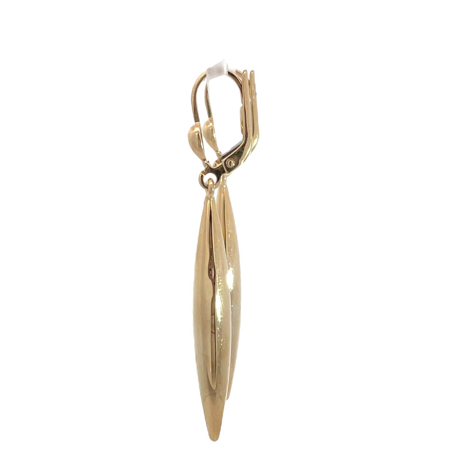 9ct Yellow Gold Long Drop Pointed End