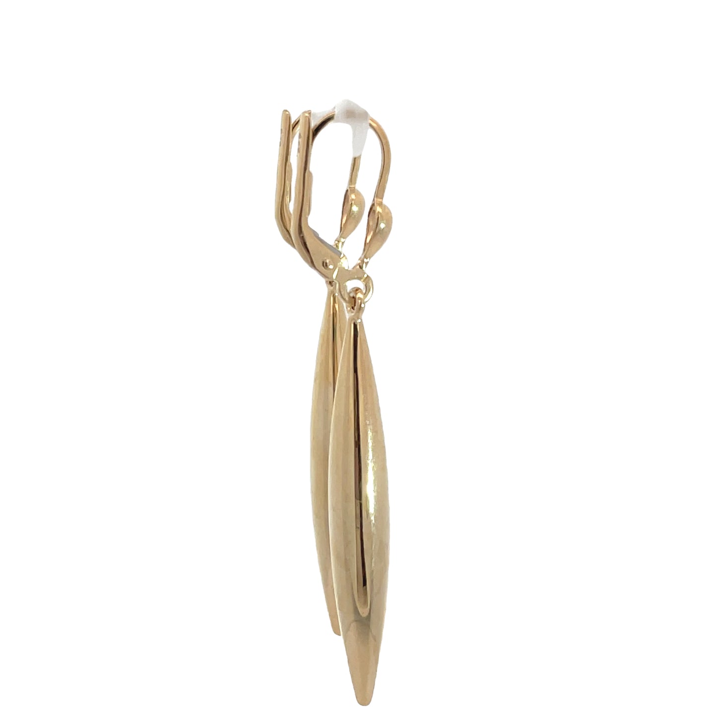 9ct Yellow Gold Long Drop Pointed End