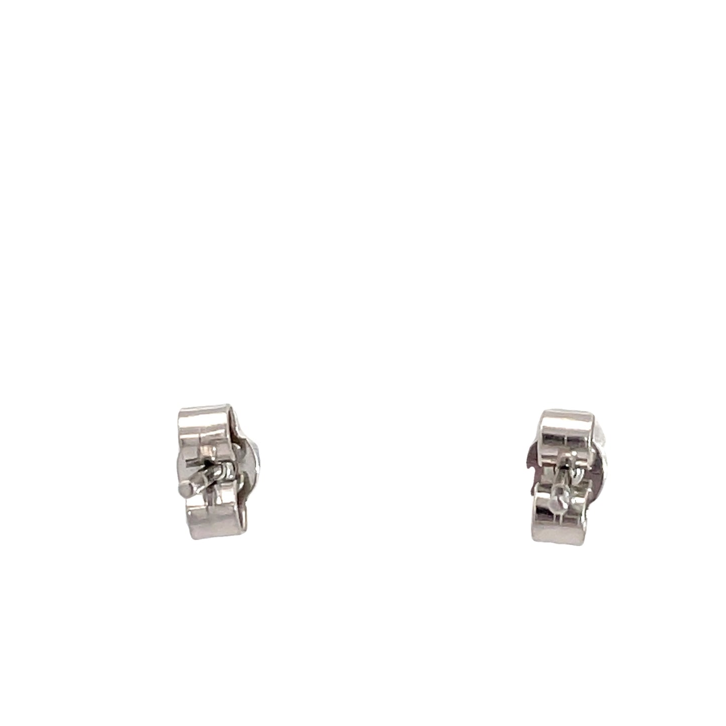 18ct White Gold Sapphire Earrings 4mm