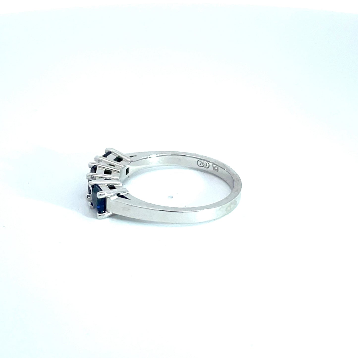Platinum Sapphire and Diamond Ring