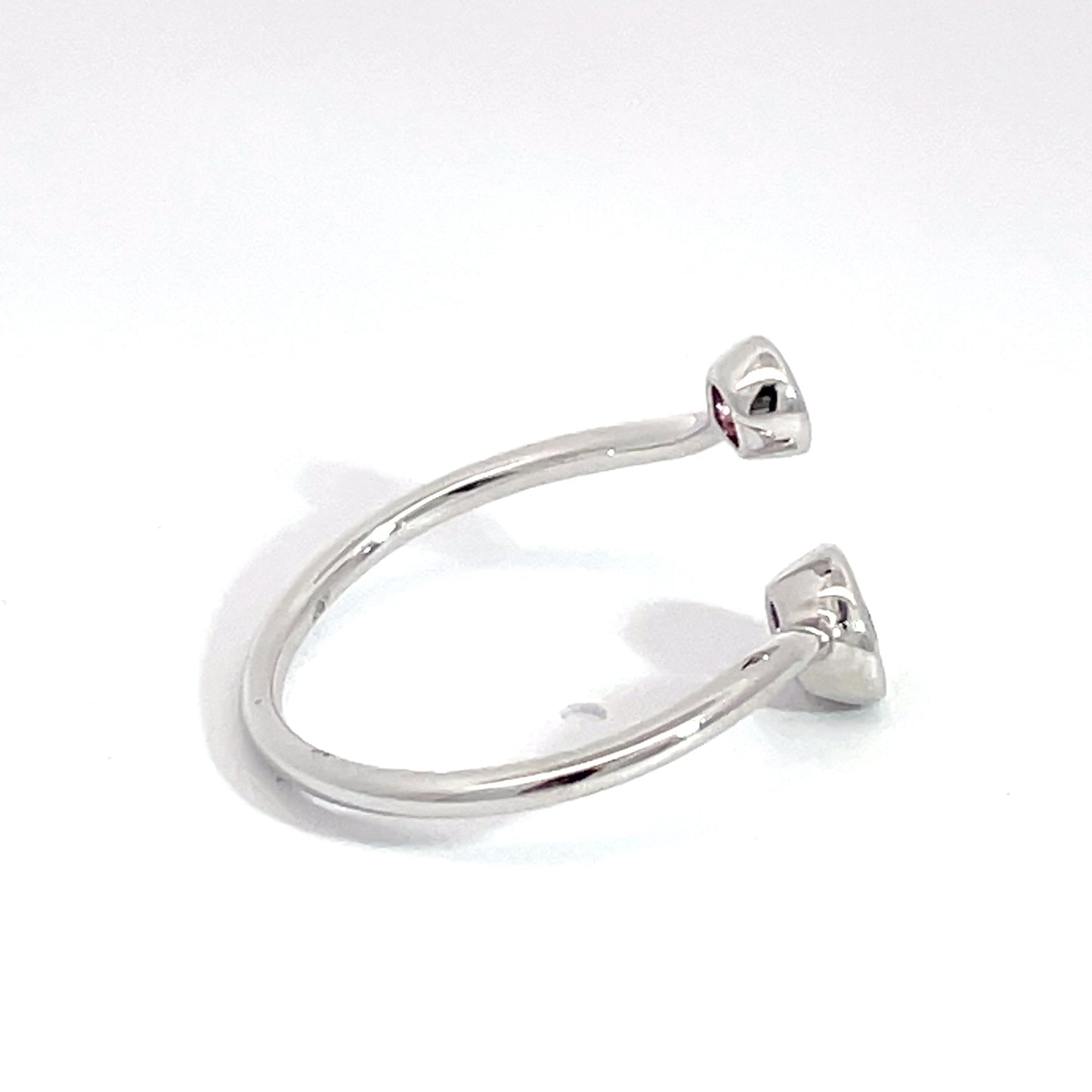 9ct White Gold Amethyst and Garnet Ring