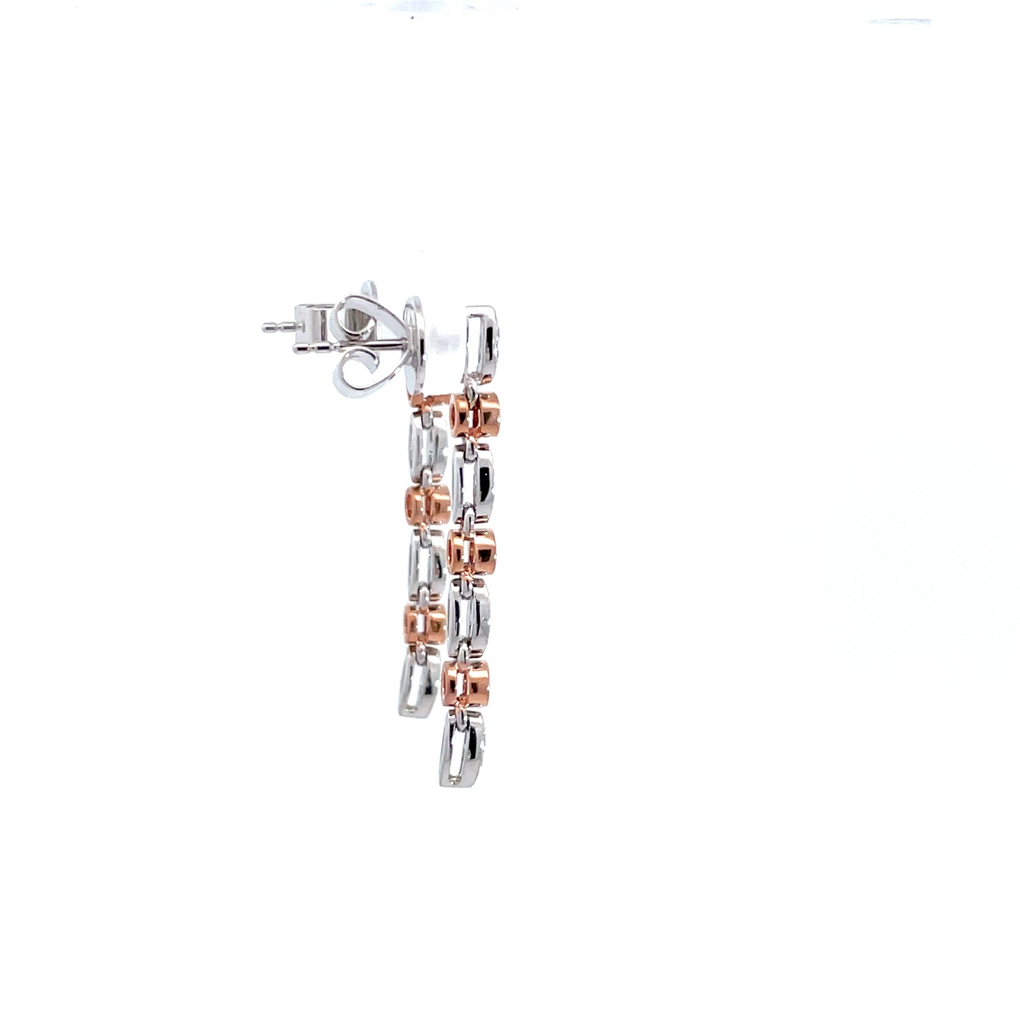 9ct White Gold Chocolate Diamond Earrings