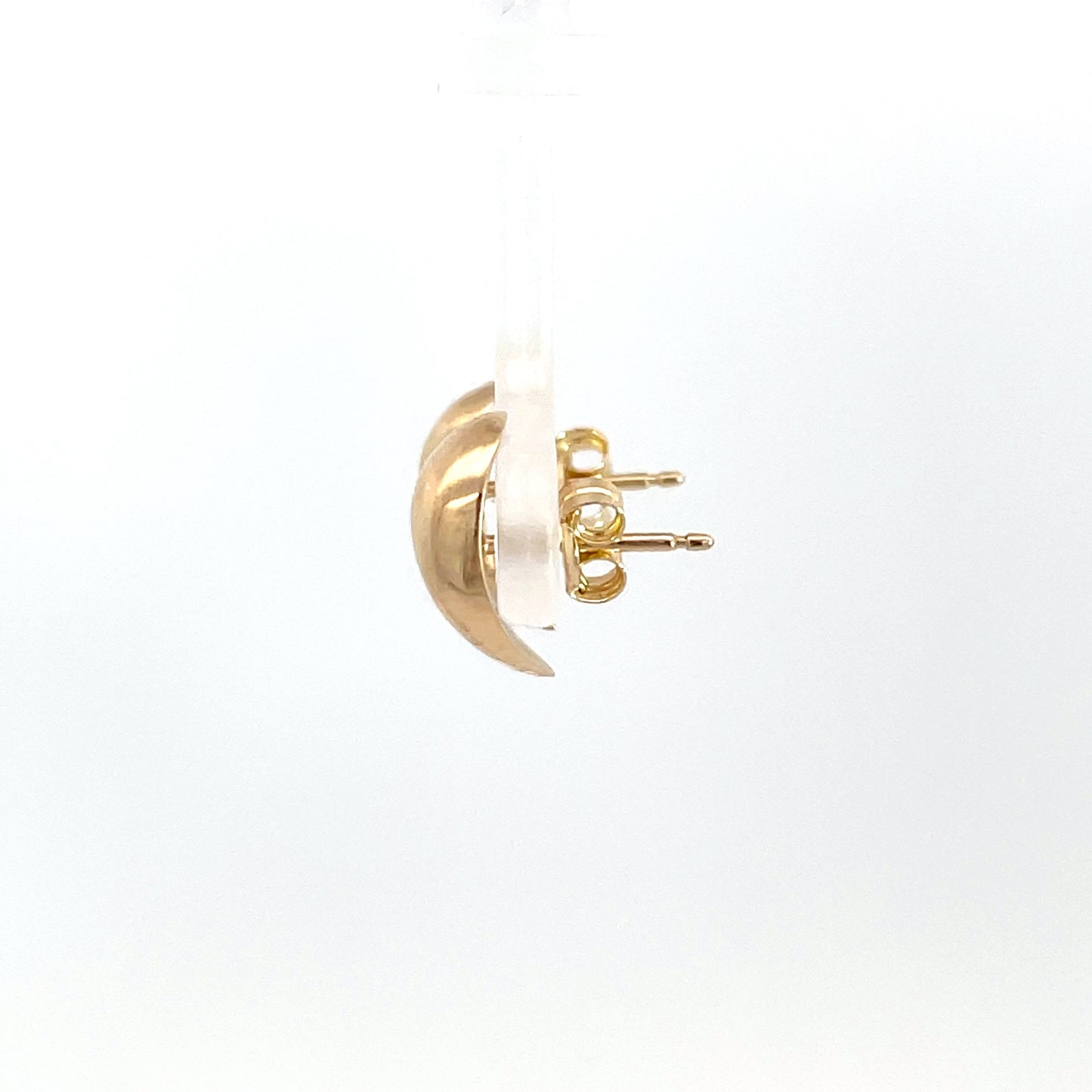 9ct Yellow Gold Curved Studs