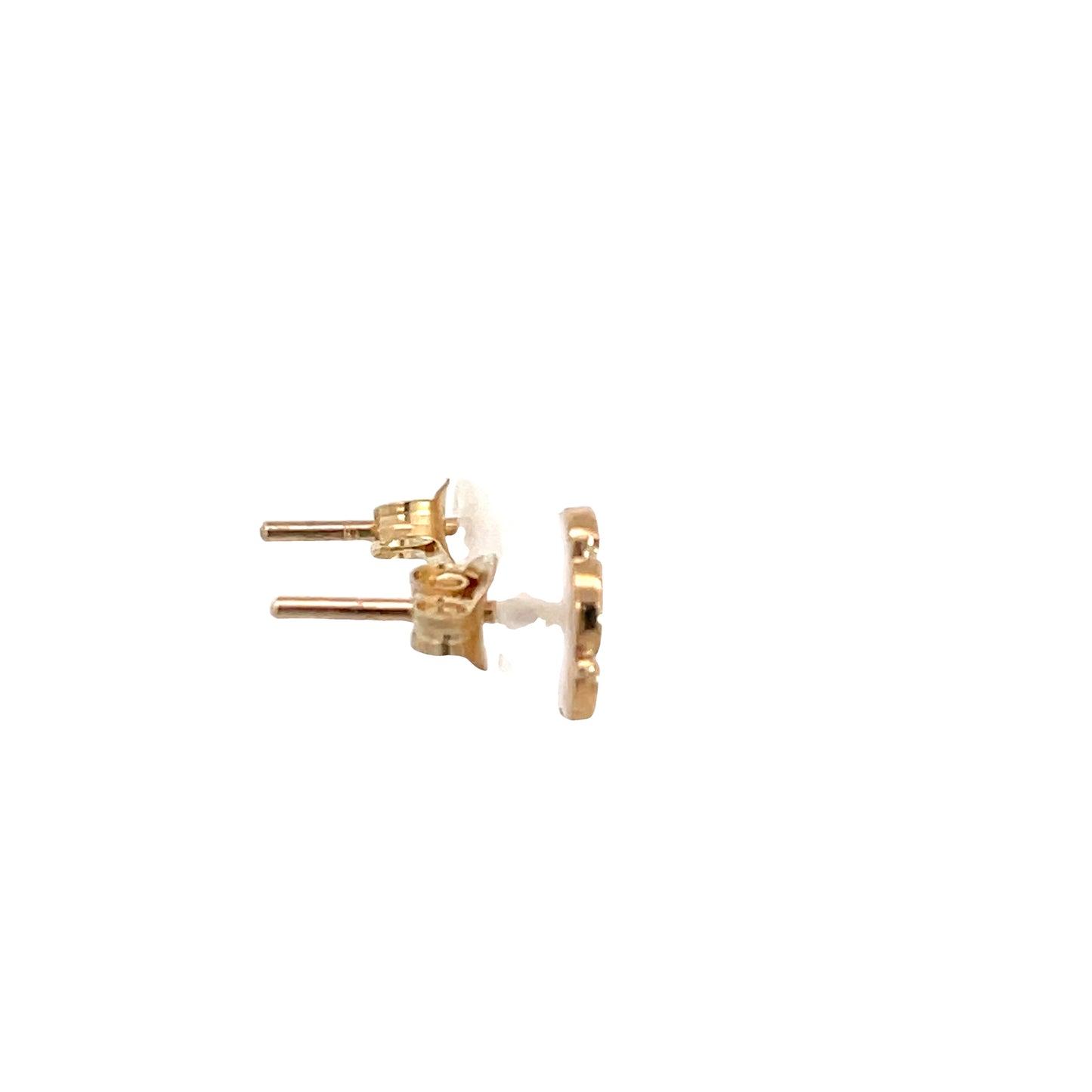 9ct Yellow Gold Flower Stud Earrings