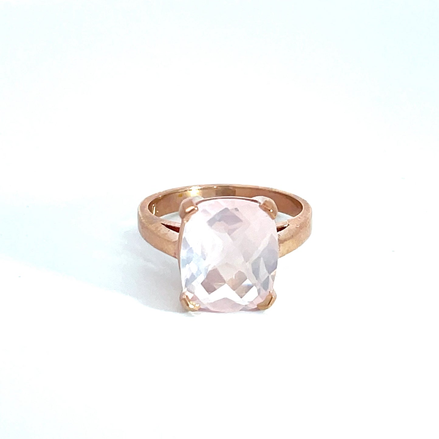 9ct Rose Gold Rose Quartz Ring