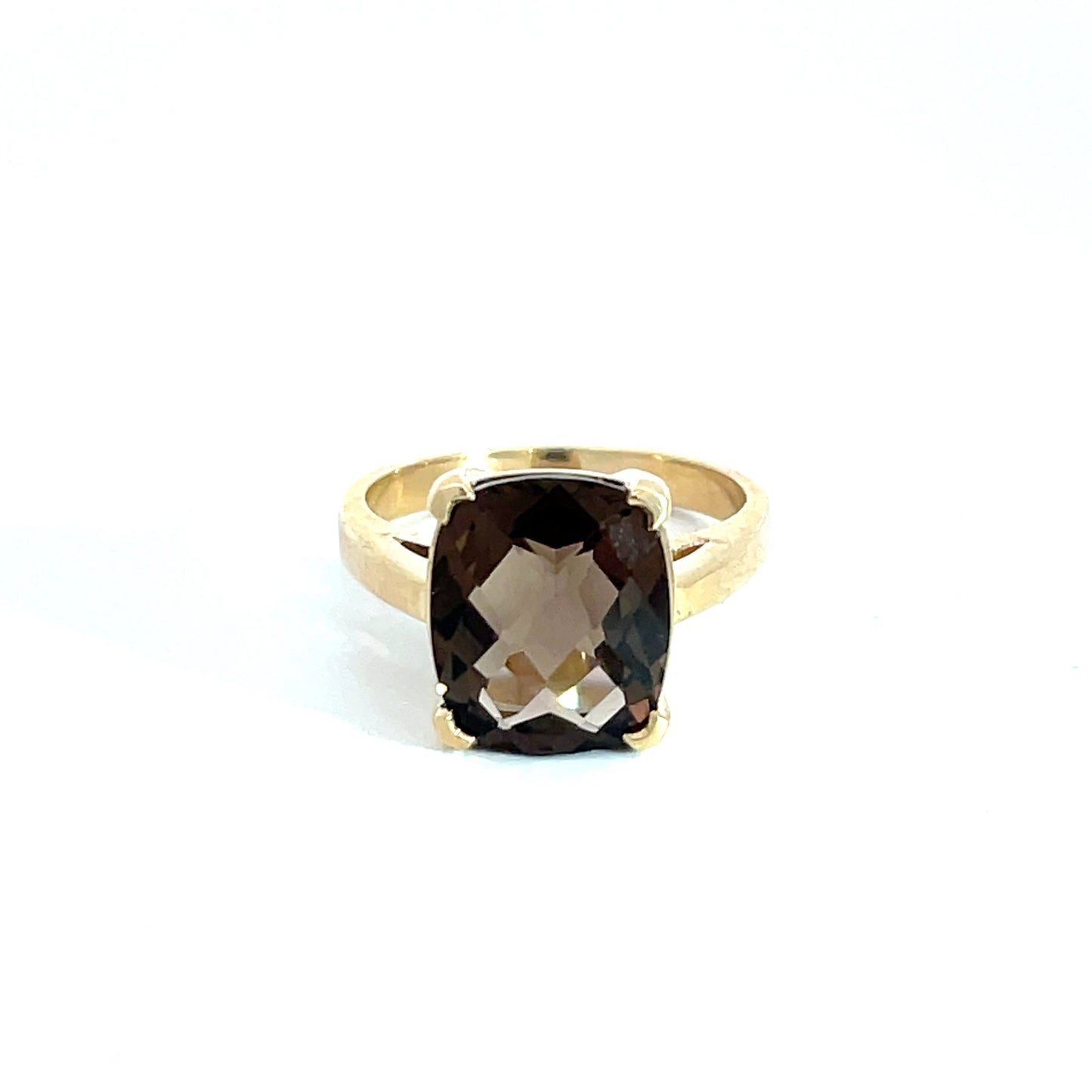 9ct Yellow Gold Smokey Quartz Ring