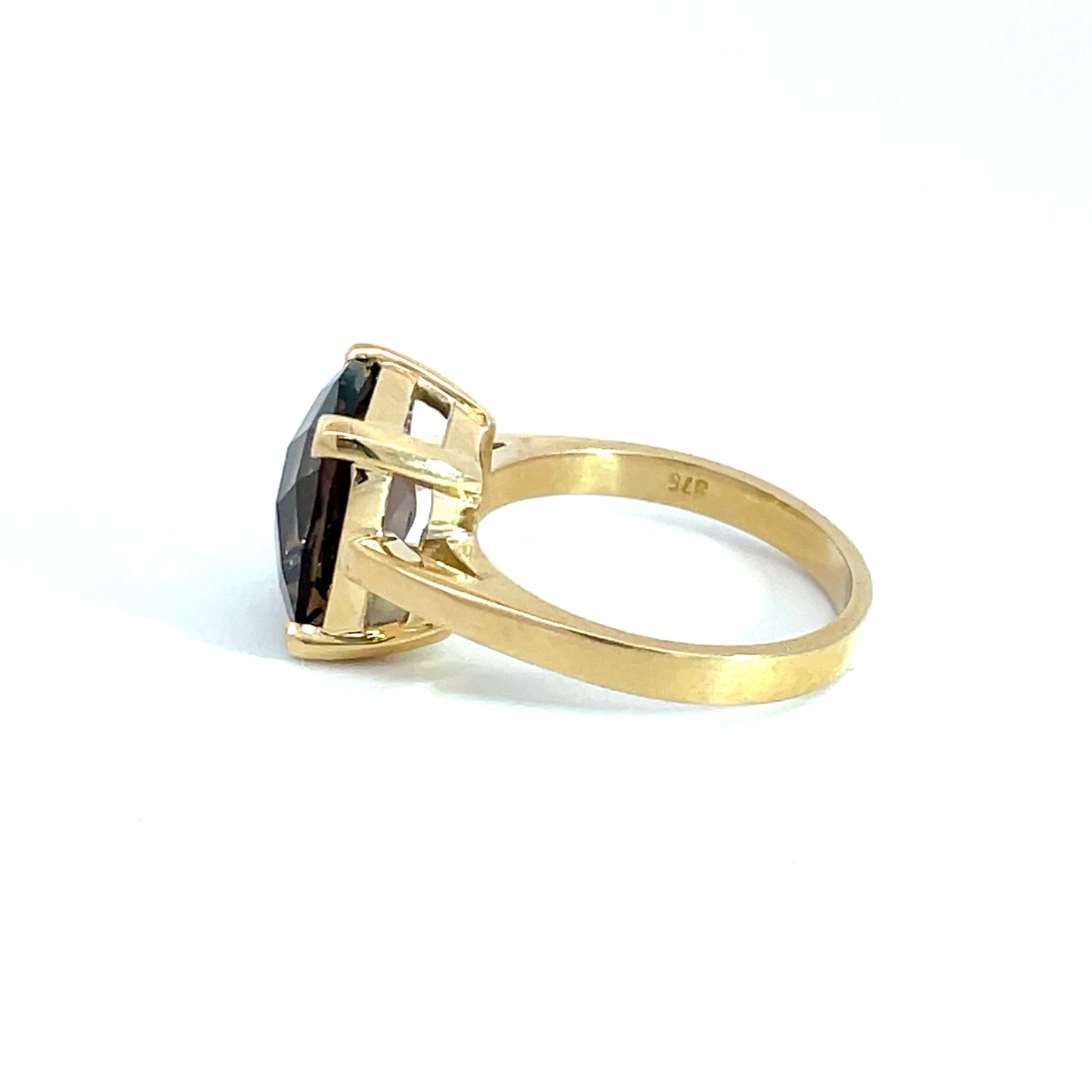 9ct Yellow Gold Smokey Quartz Ring
