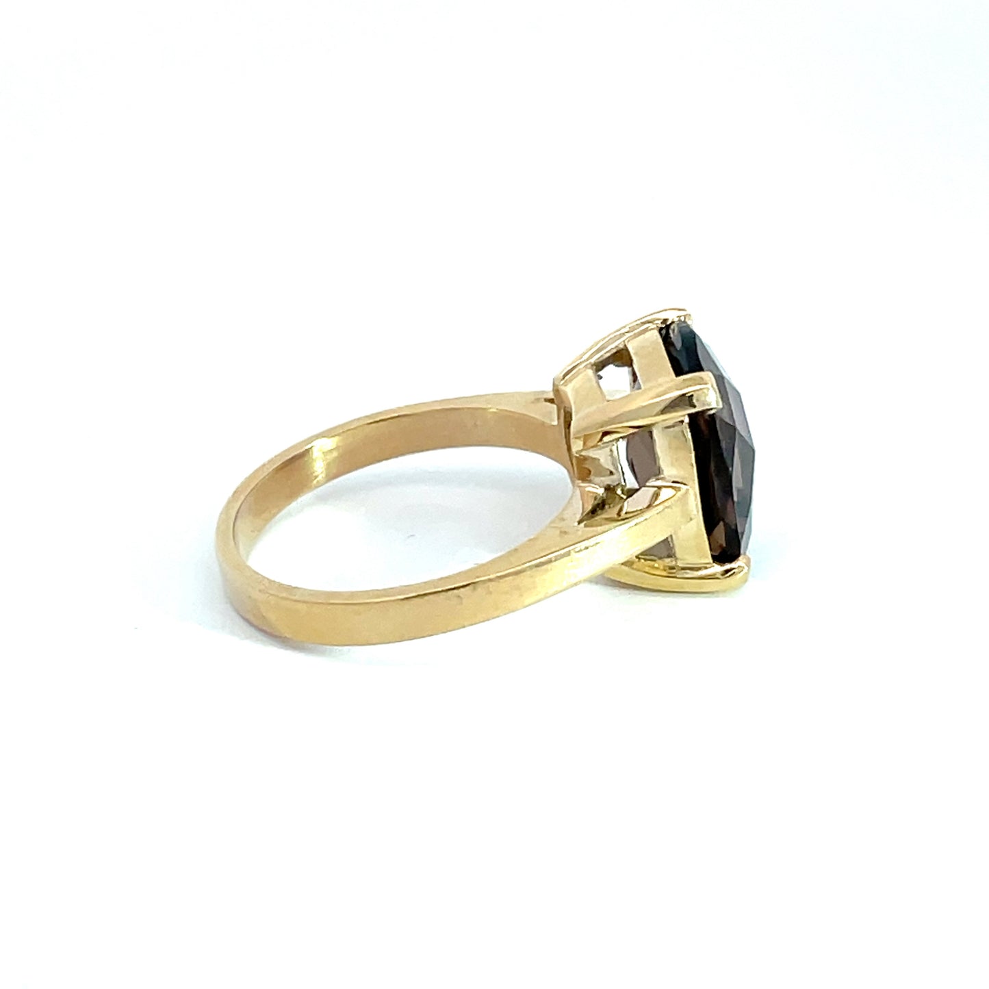 9ct Yellow Gold Smokey Quartz Ring