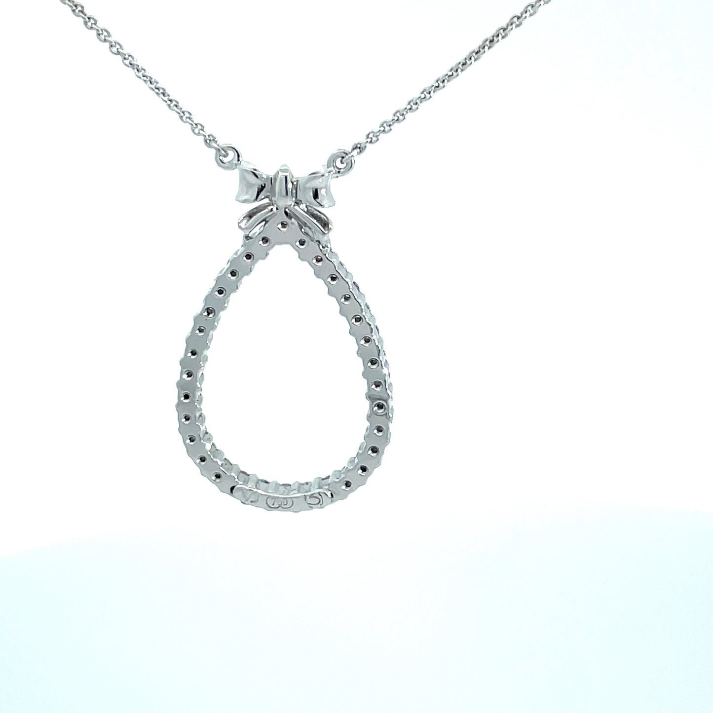 18ct White Gold Gentle Pink, Apple Green & White Diamond Pendant