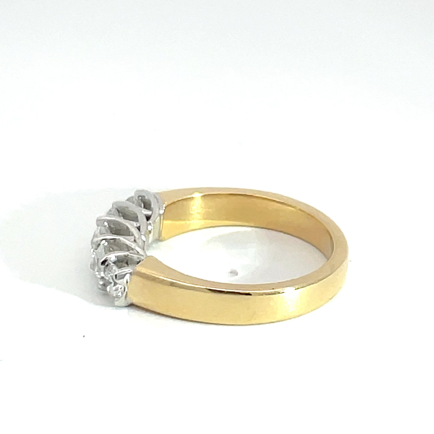 18ct White and Yellow Gold Diamond Ring
