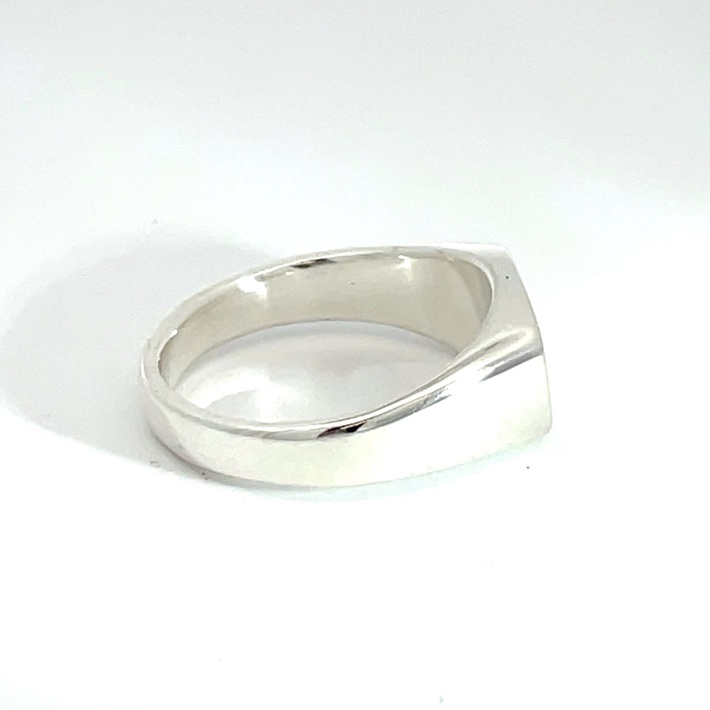 Sterling Silver Rectangle Signet Ring small