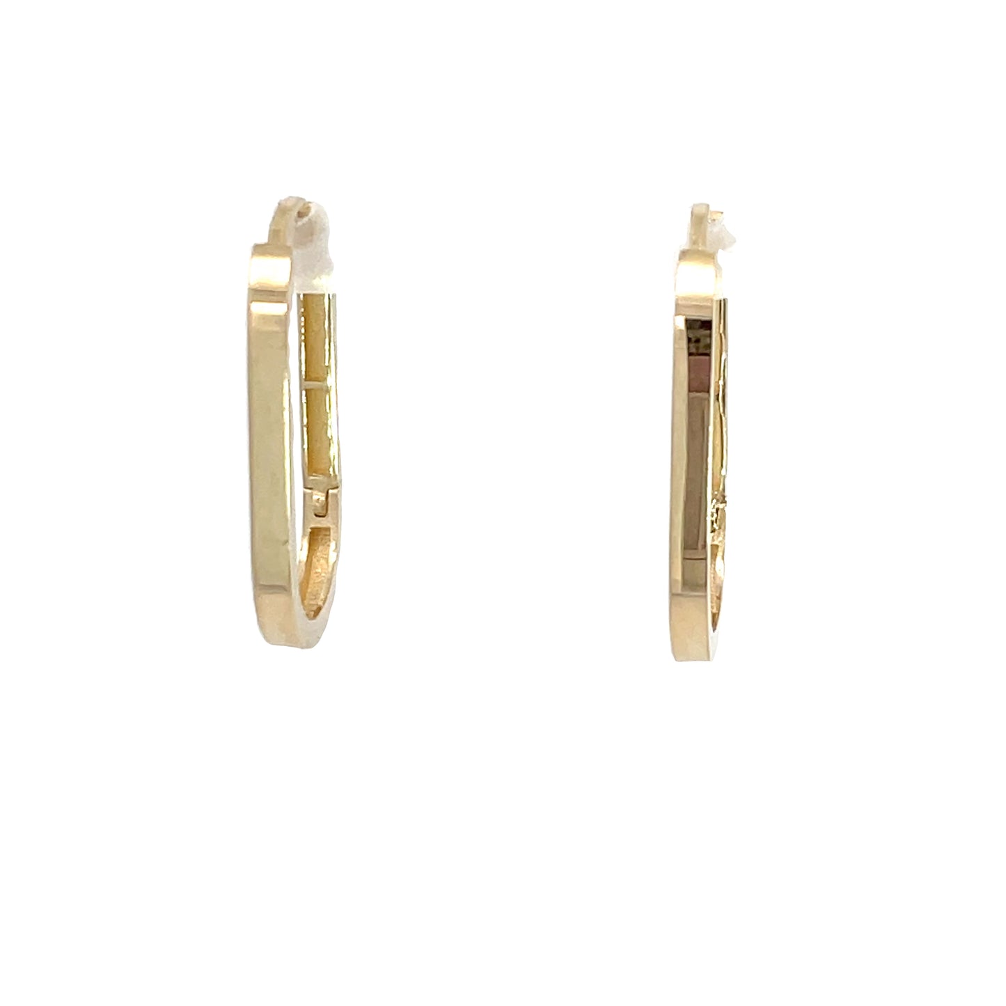 9ct Yellow Gold Paperclip Earrings