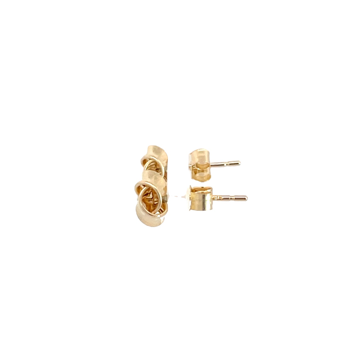 9ct Yellow Gold Knot Stud Earrings