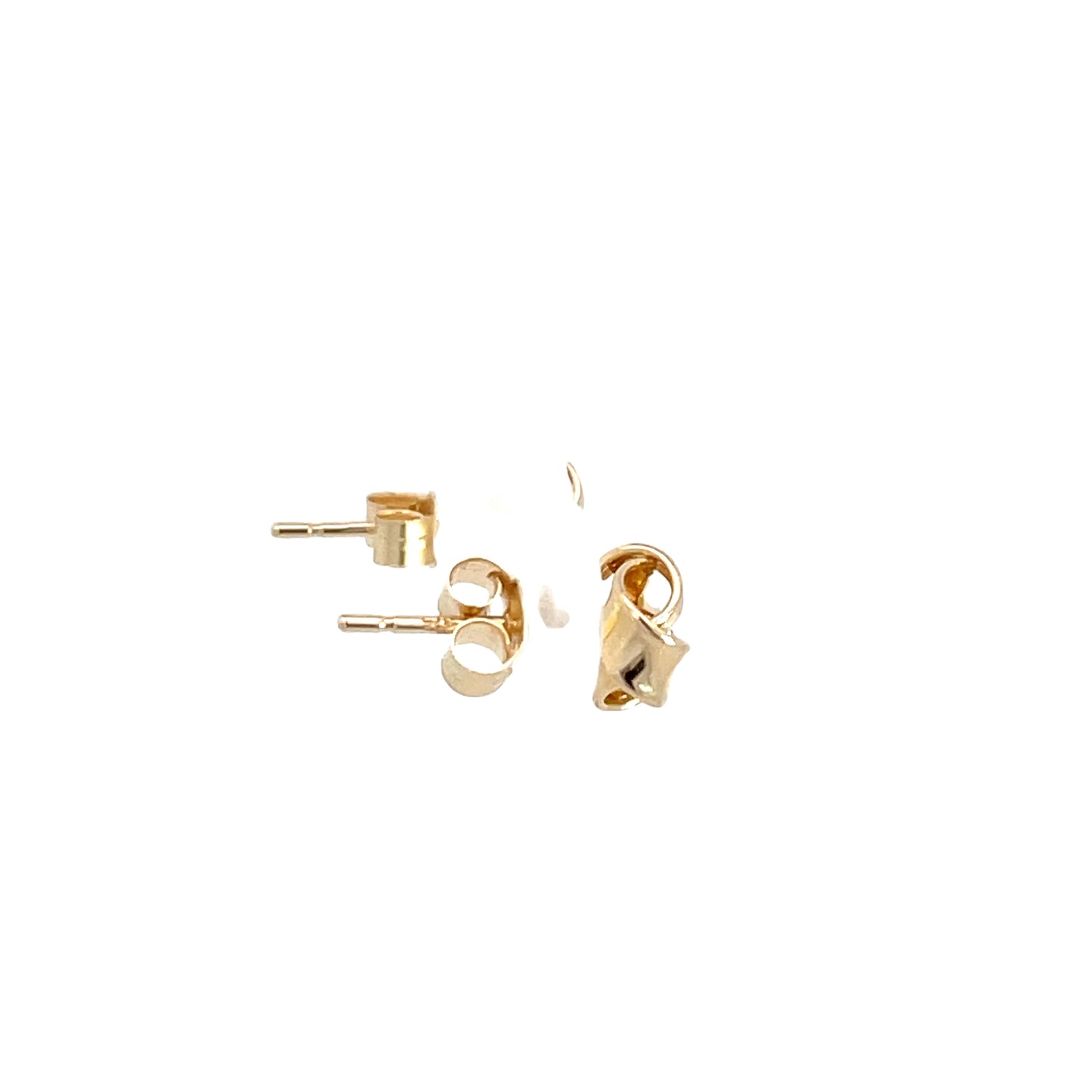 9ct Yellow Gold Knot Stud Earrings