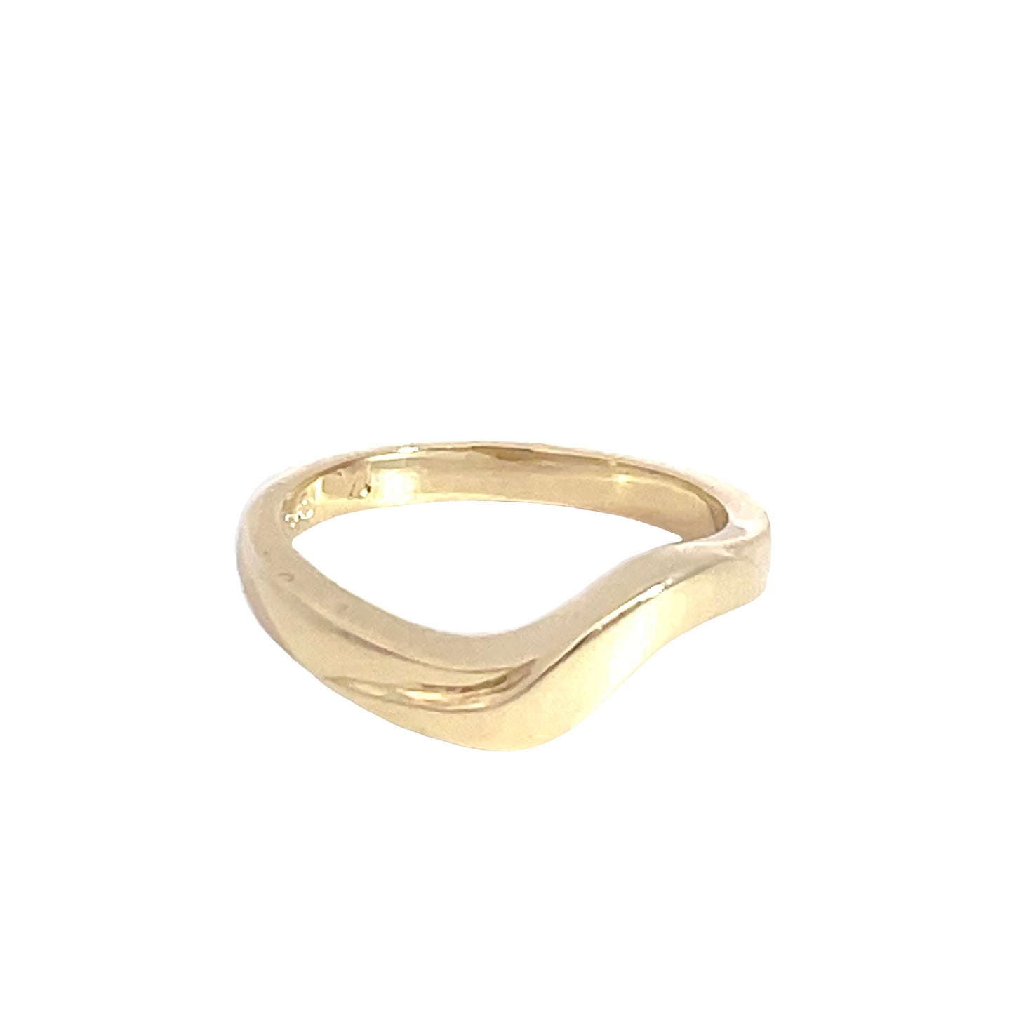9ct Yellow Gold Curved Ring