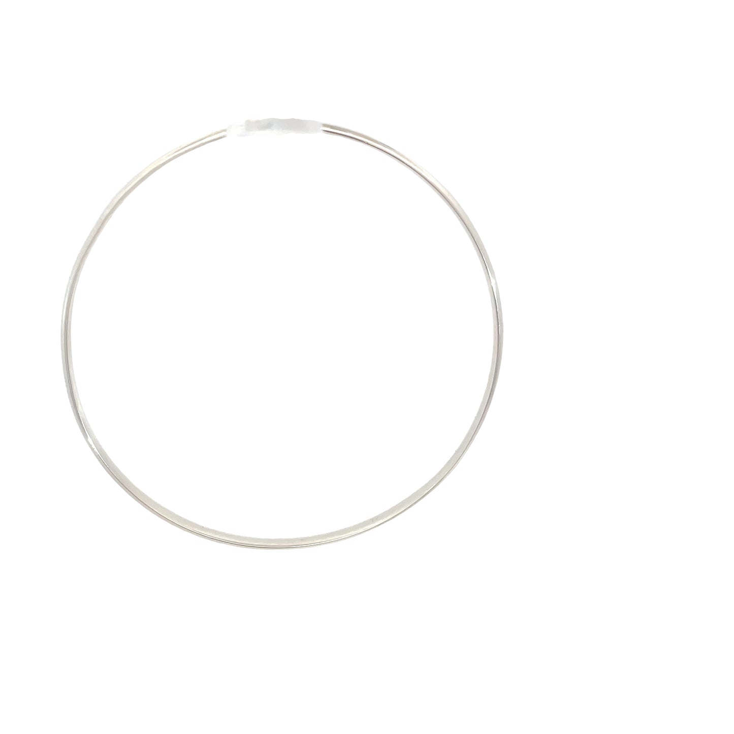 Sterling Silver 3mm Oval Bangle