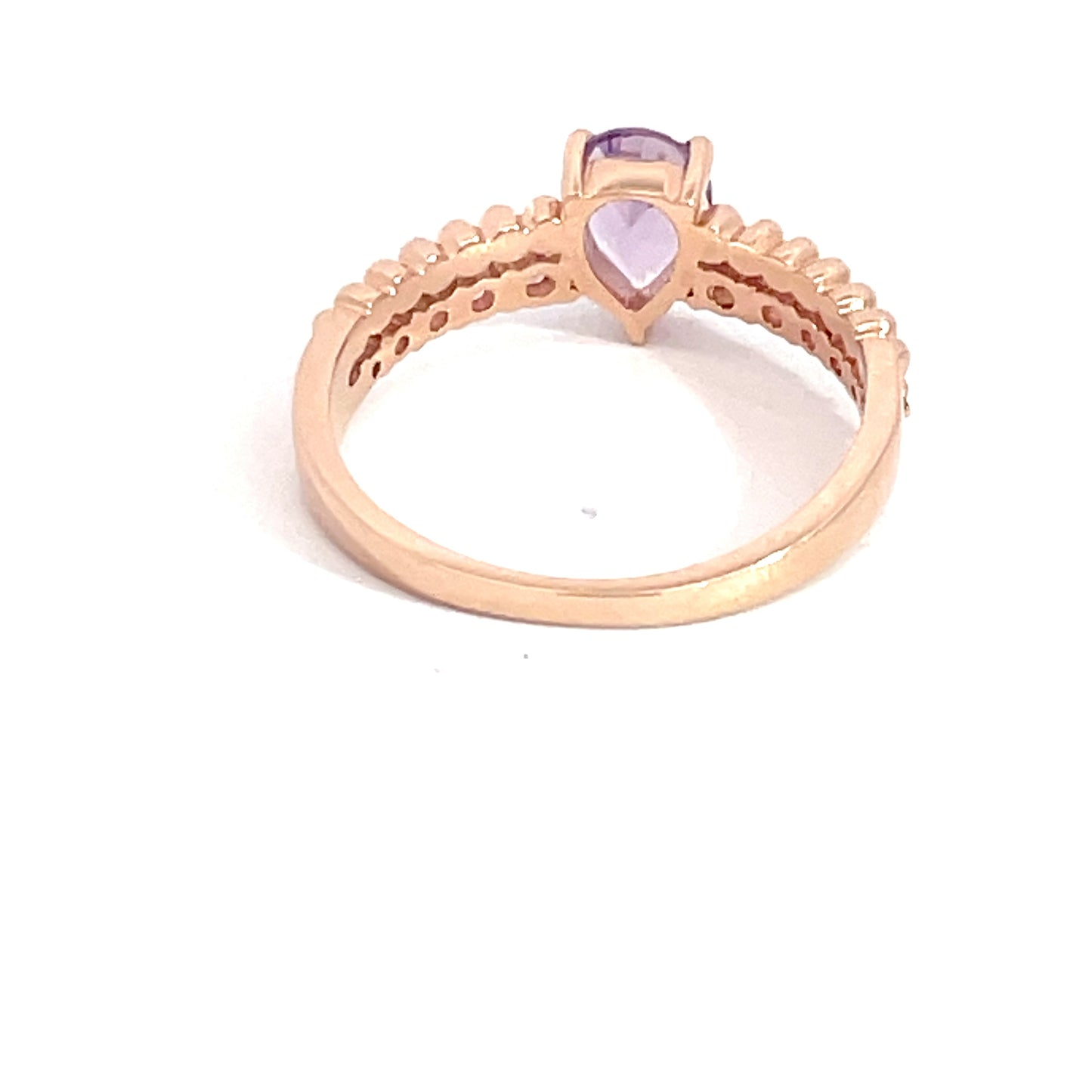 9ct Rose Gold Amethyst & Pink Tourmaline Ring