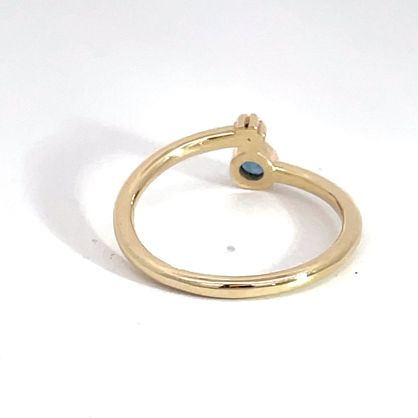 9ct Yellow Gold Sapphire and Diamond Ring