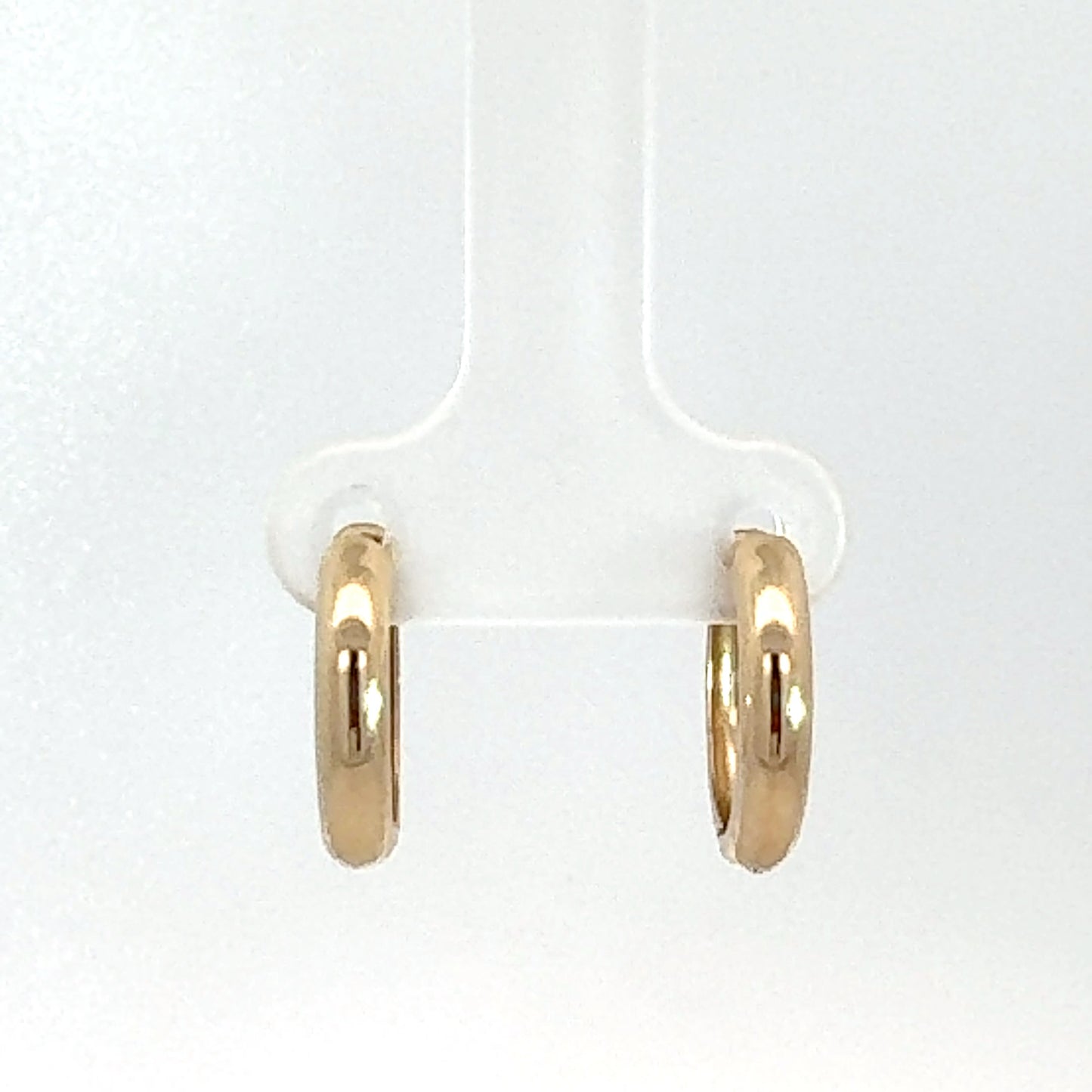 9ct Yellow Gold Tubular Huggies