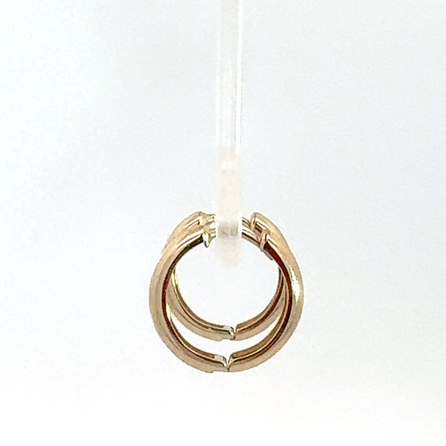 9ct Yellow Gold Tubular Huggies