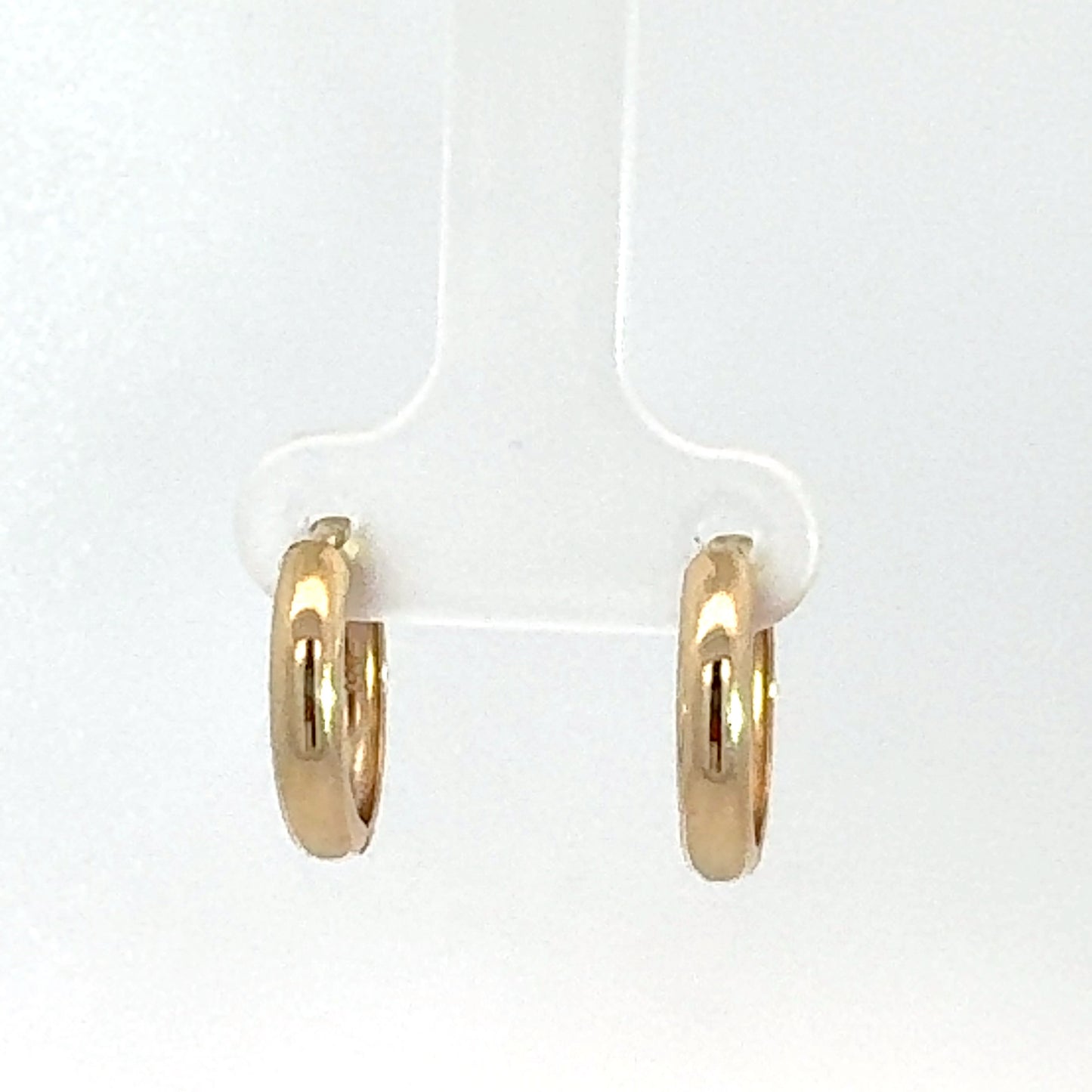 9ct Yellow Gold Tubular Huggies