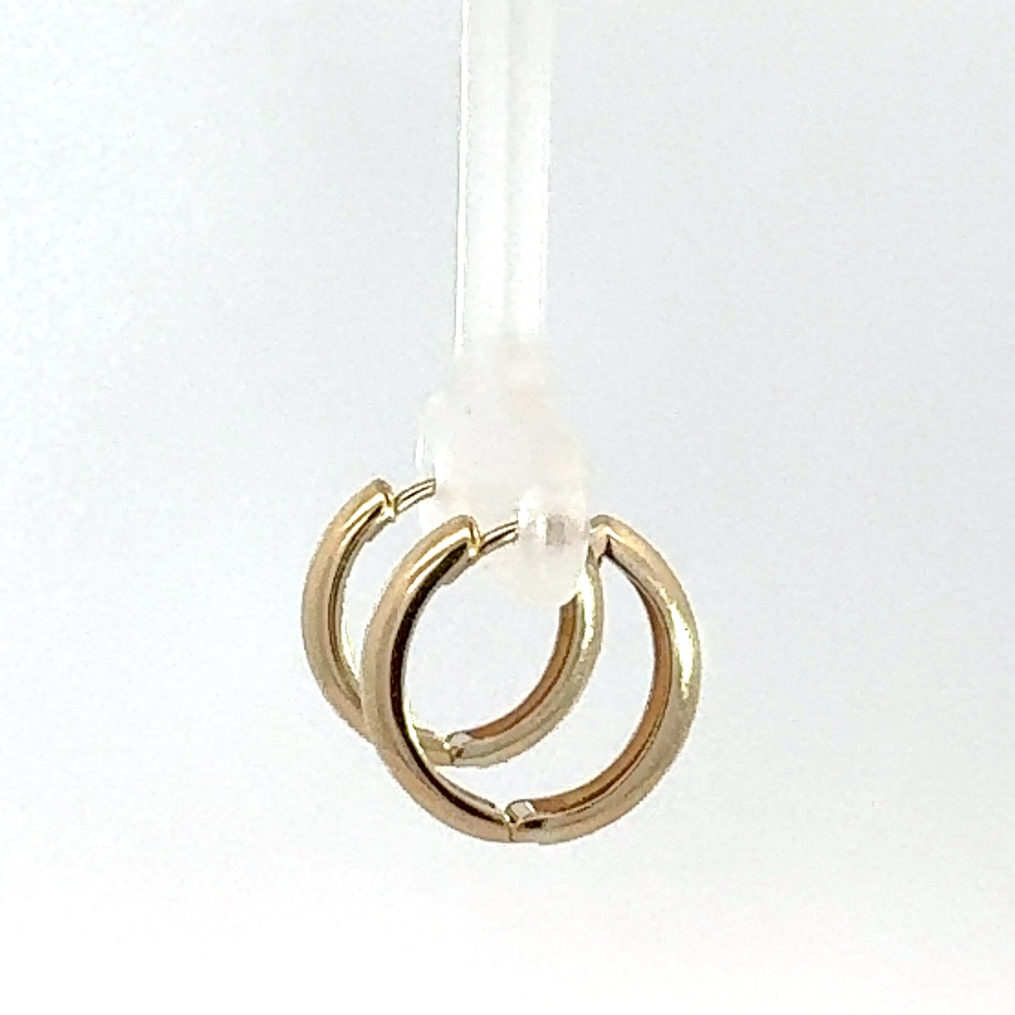 9ct Yellow Gold Tubular Huggies