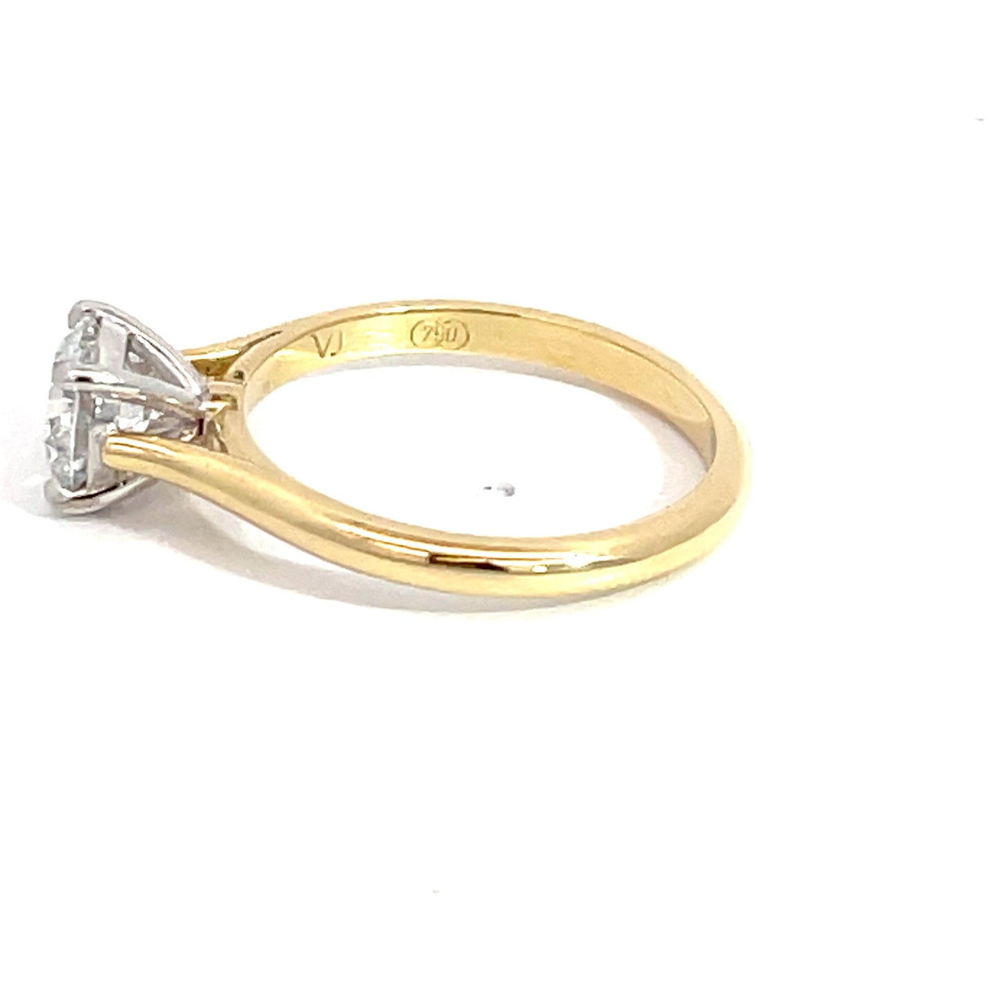 18ct Yellow Gold 1.0ct Lab Grown Diamond Ring