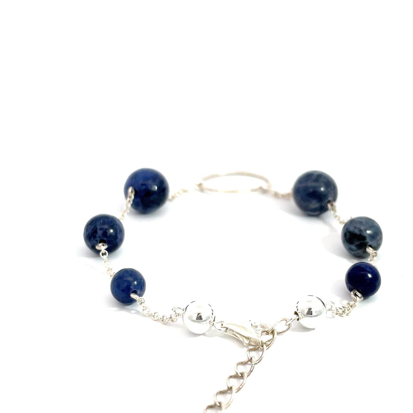 Sterling Silver La Pierre Blue Vein Bracelet