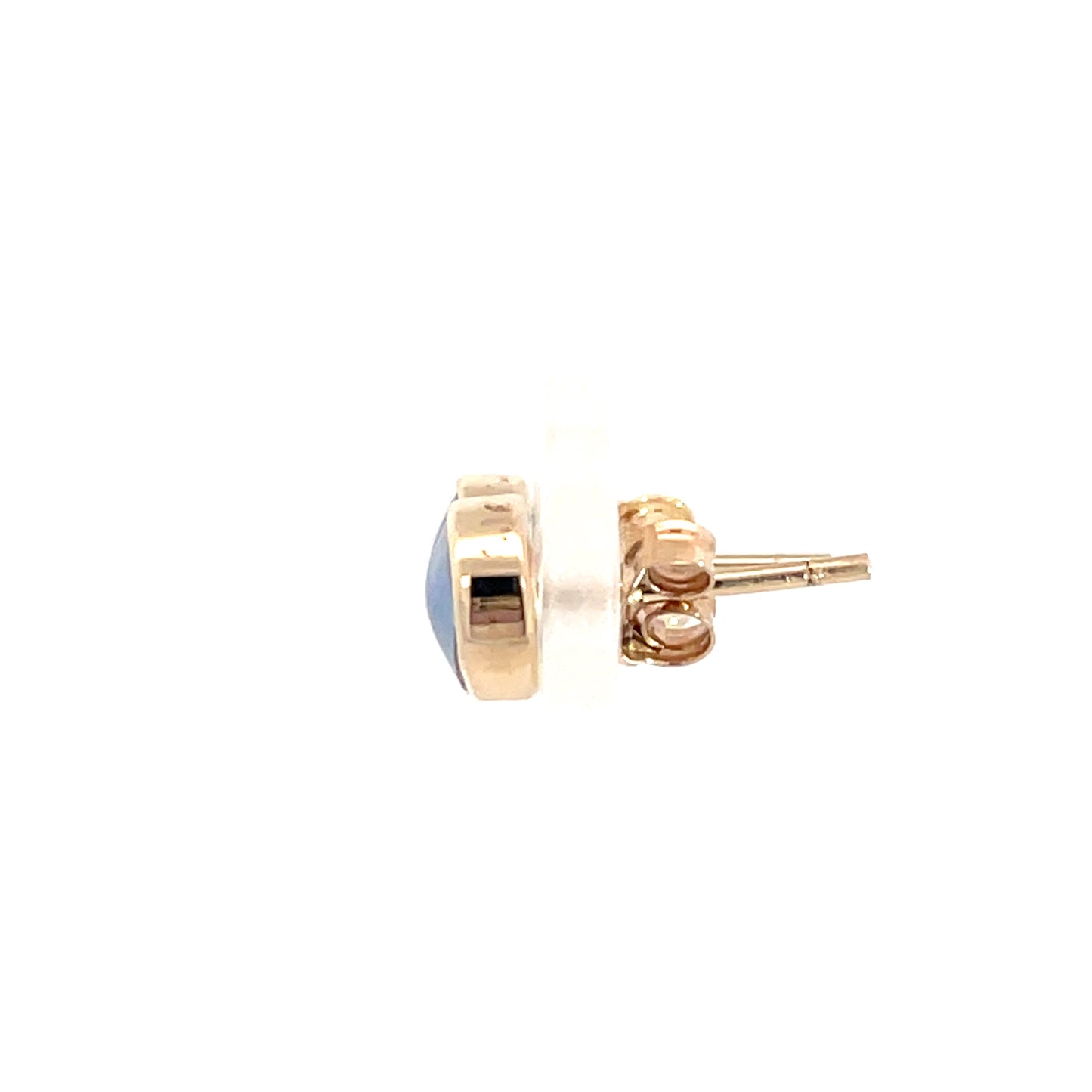 9ct Yellow Gold Paua Pearl Stud Earrings 5.75mm