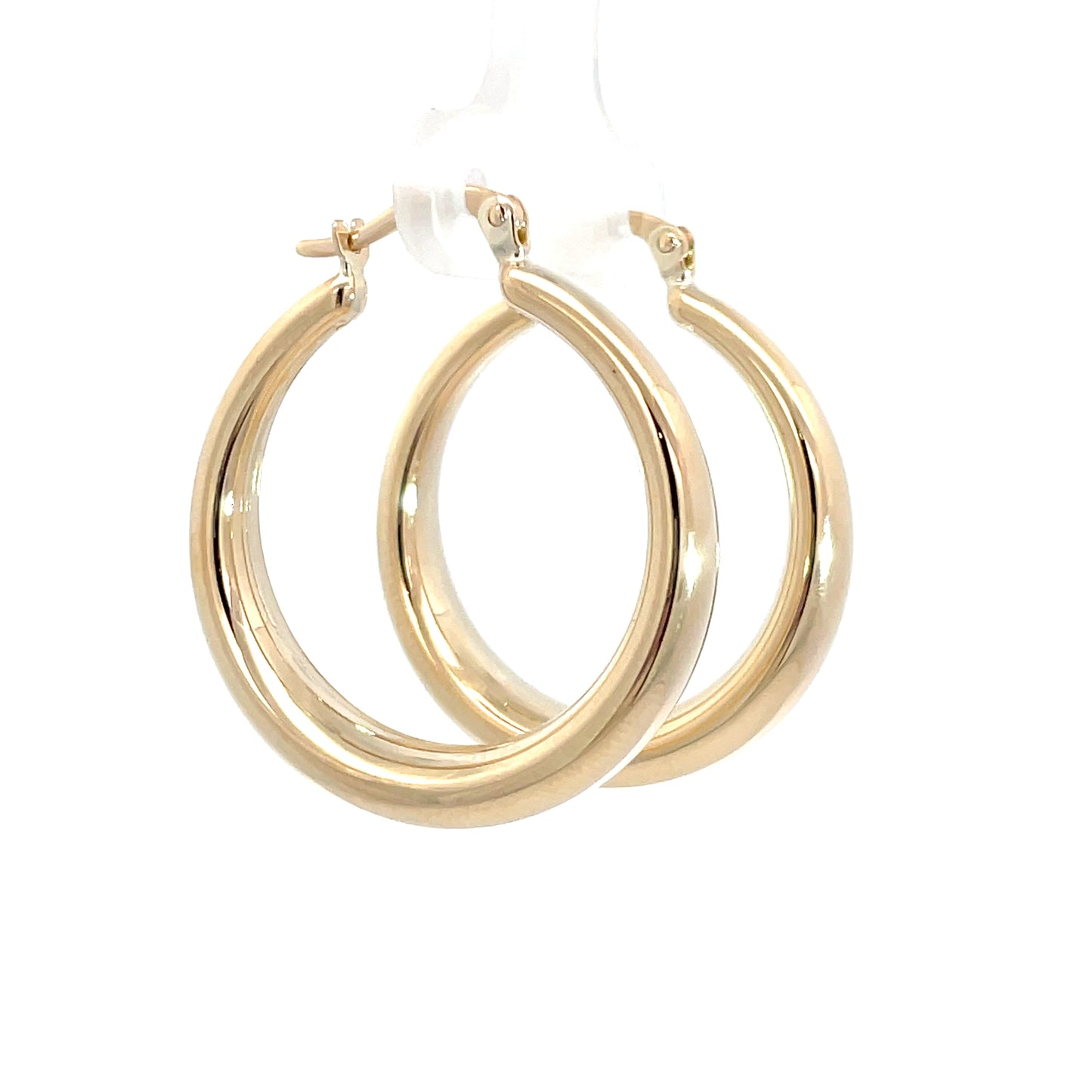 9ct Yellow Gold Grad Bulbus Hoops