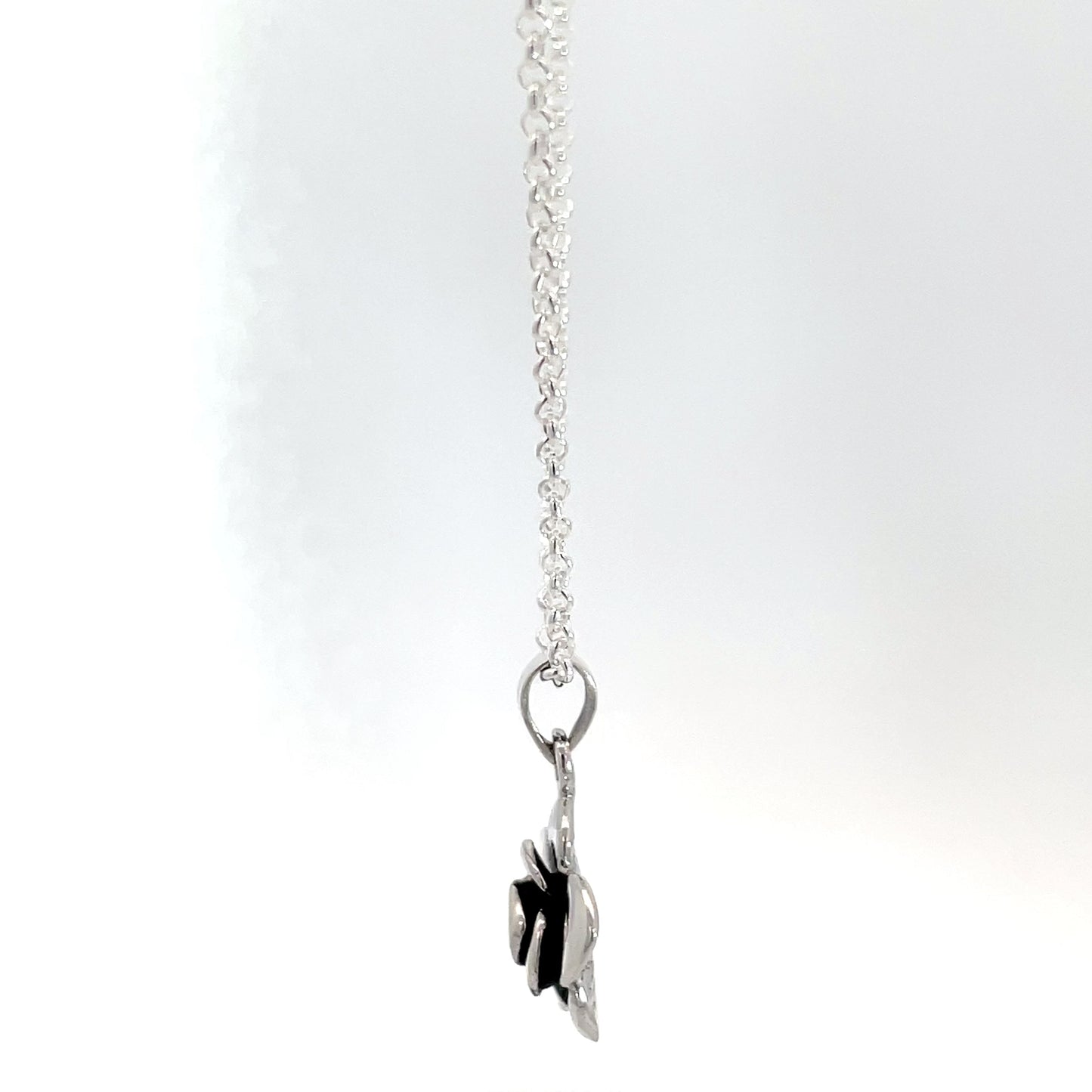 Sterling Silver Rose Pendant and Chain