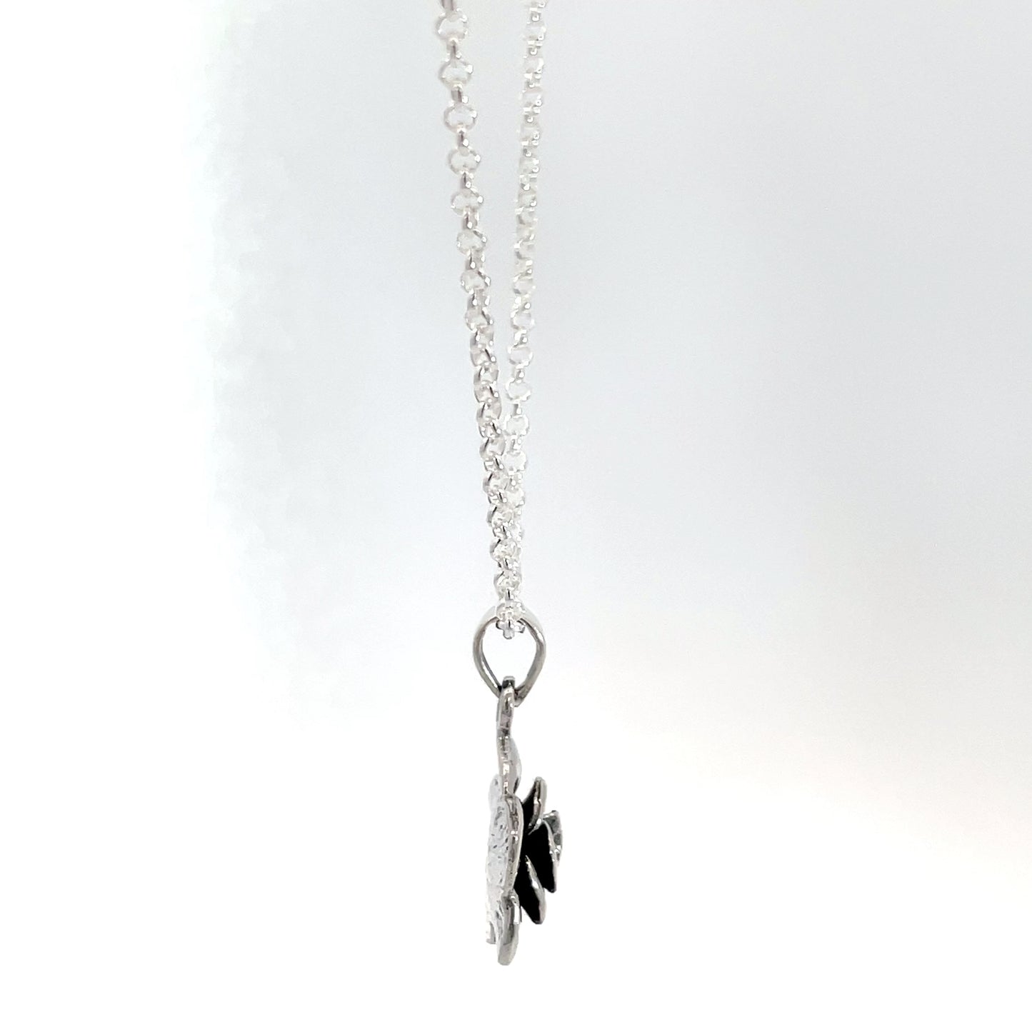 Sterling Silver Rose Pendant and Chain