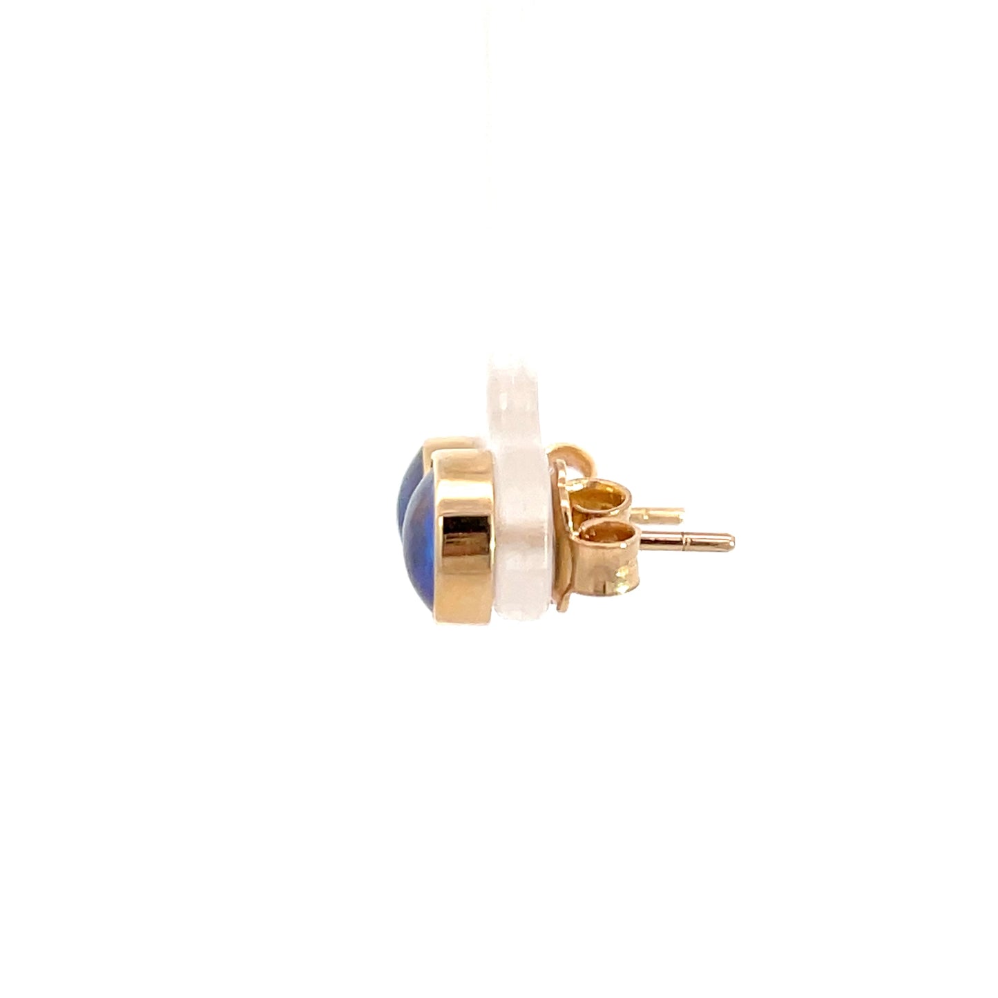9ct Yellow Gold Paua Pearl Stud Earrings 6.75mm