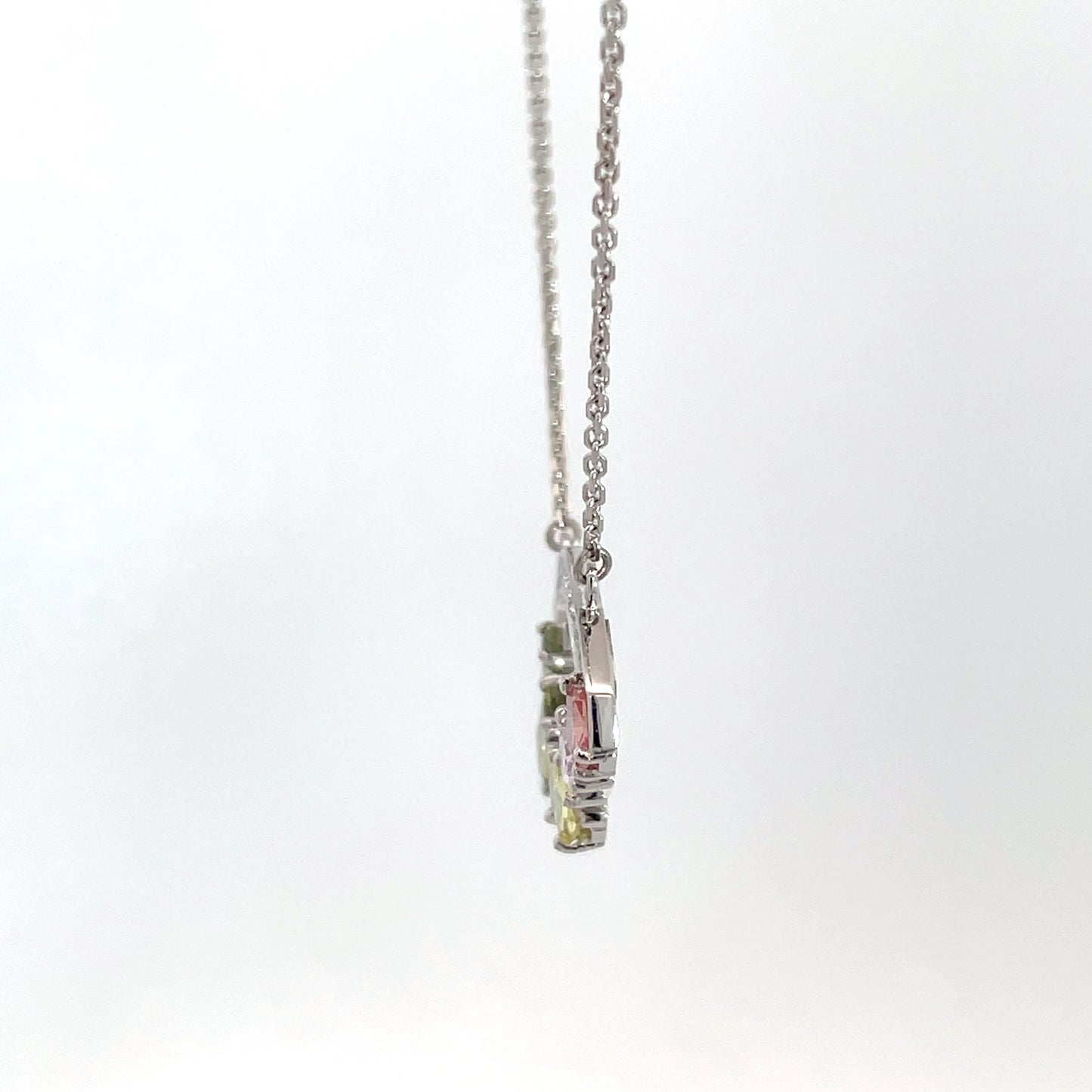 Lightbox 6 Rose Cut Sapphire & Diamond Necklace