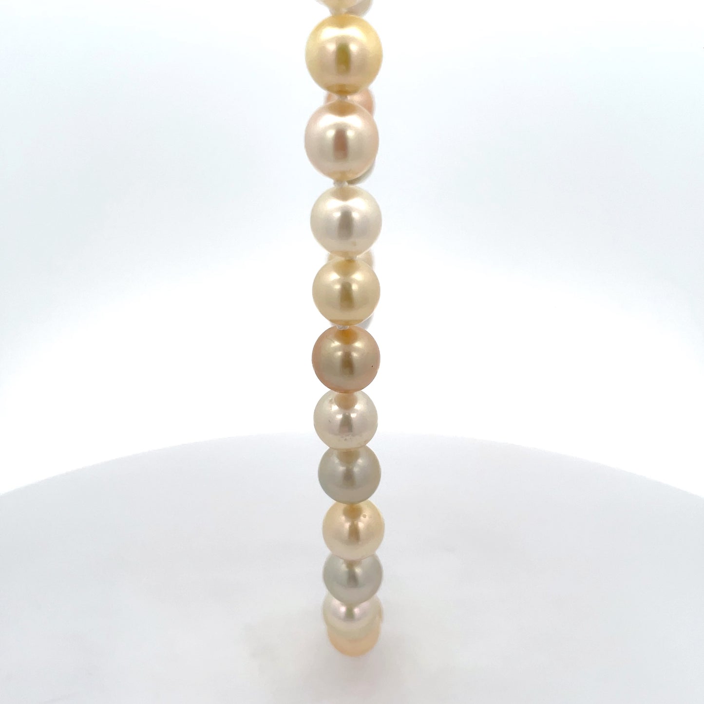 South Sea White and Golden Pearl Necklace