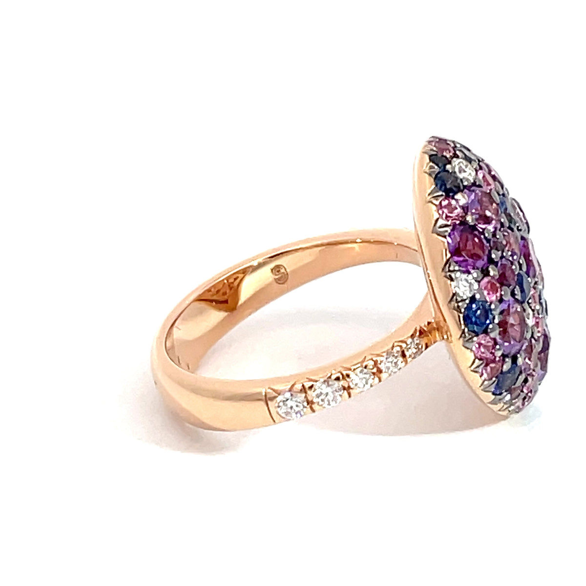 4 Seasons - 18ct Rose Gold Sapphire and Diamond Ring