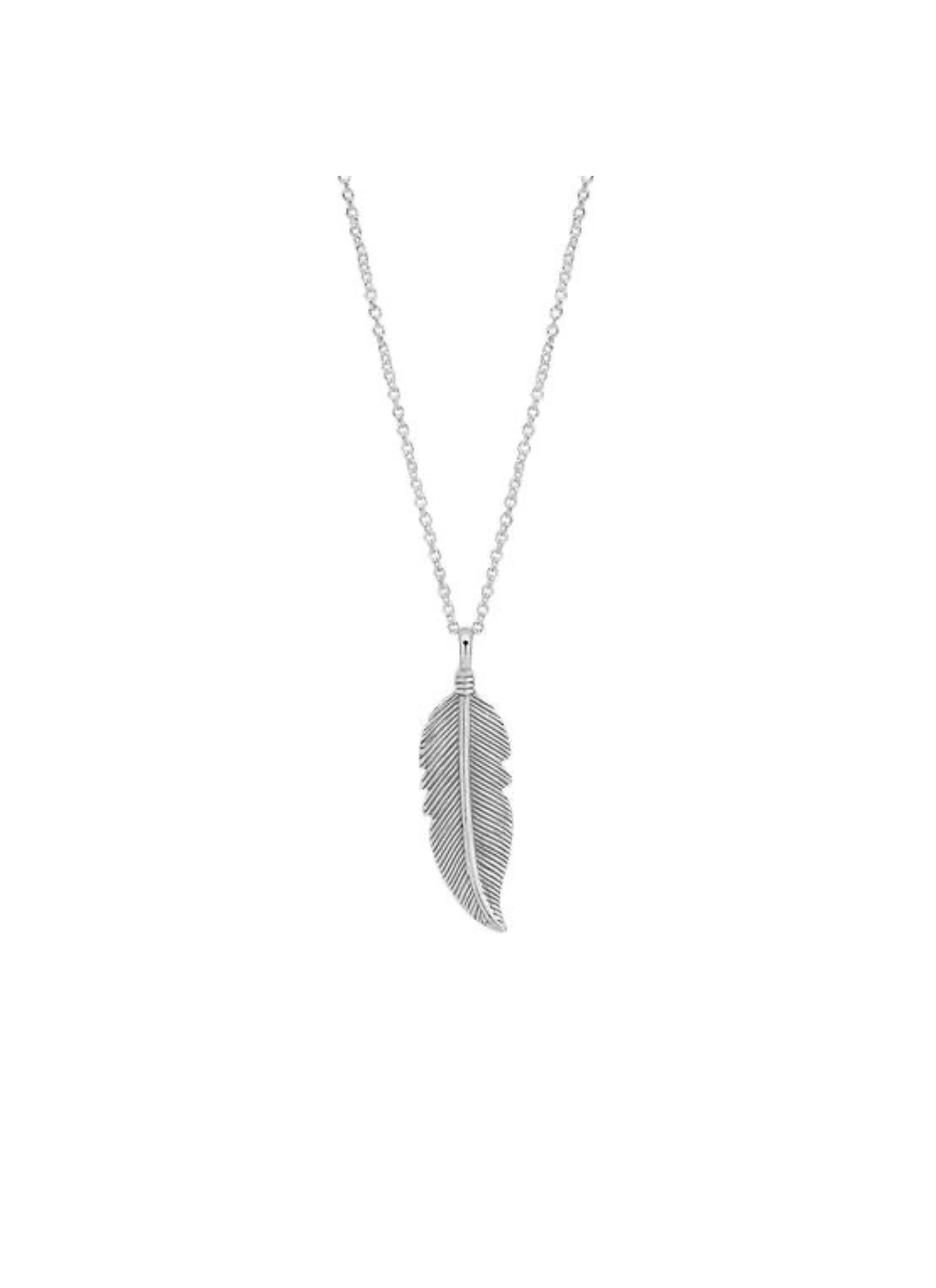 Sterling Silver Feather Pendant