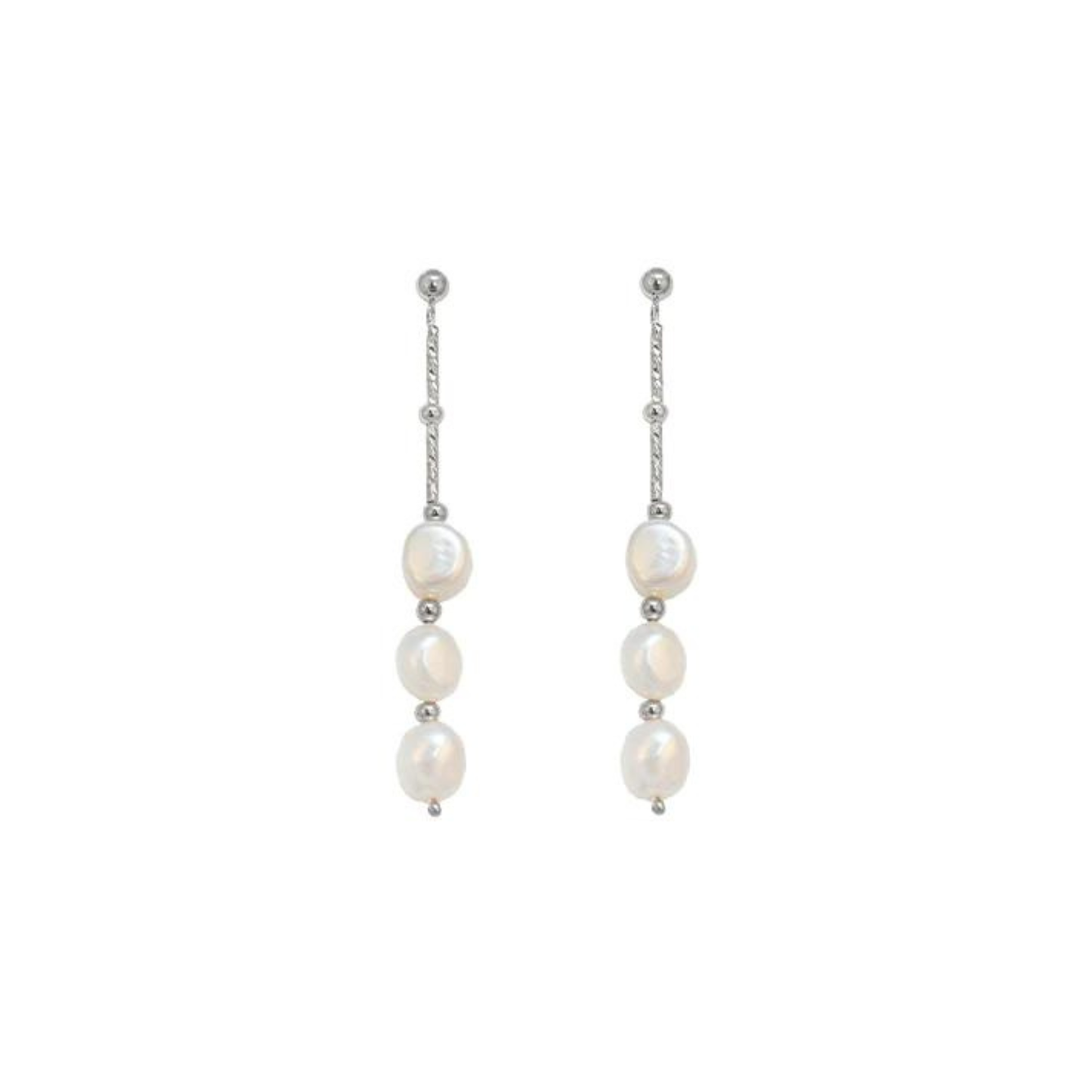 Sterling Silver Pearl Earrings