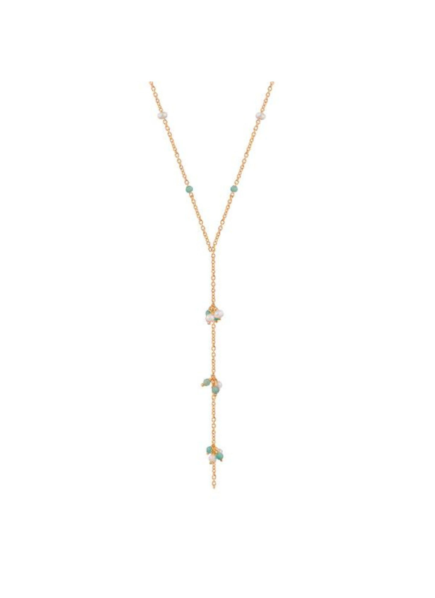 Sterling Silver Gold Plated Amazonite Necklace