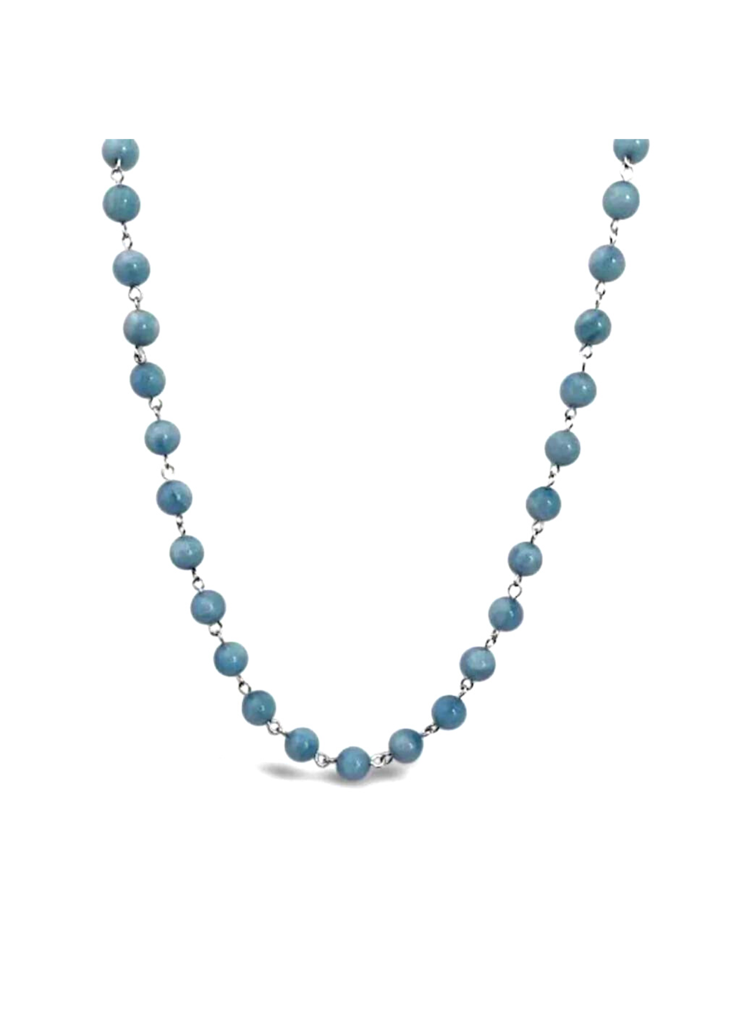 Sterling Silver Kyanite Necklace 80 cm