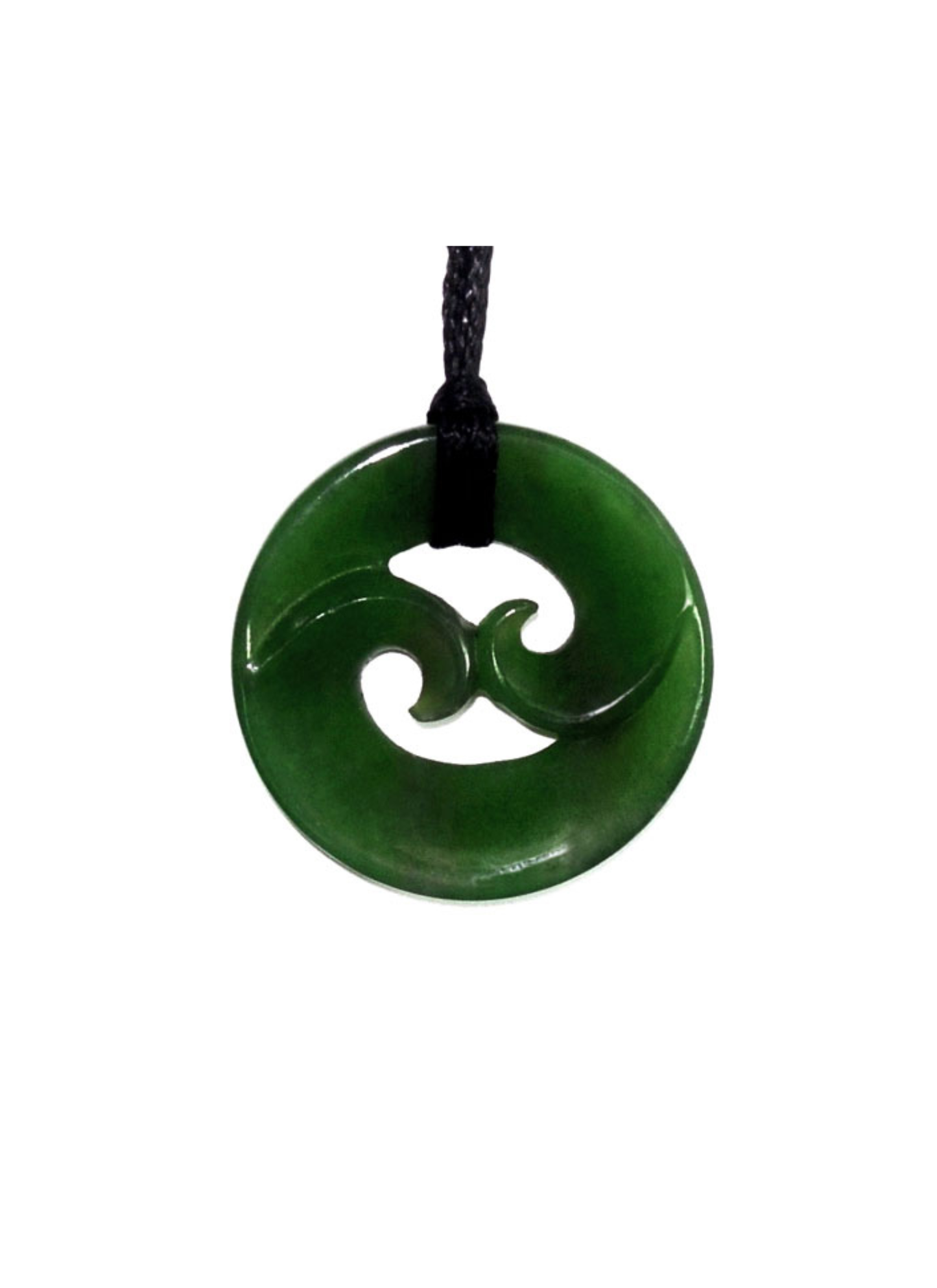Greenstone Pendant Double Koru 30mm