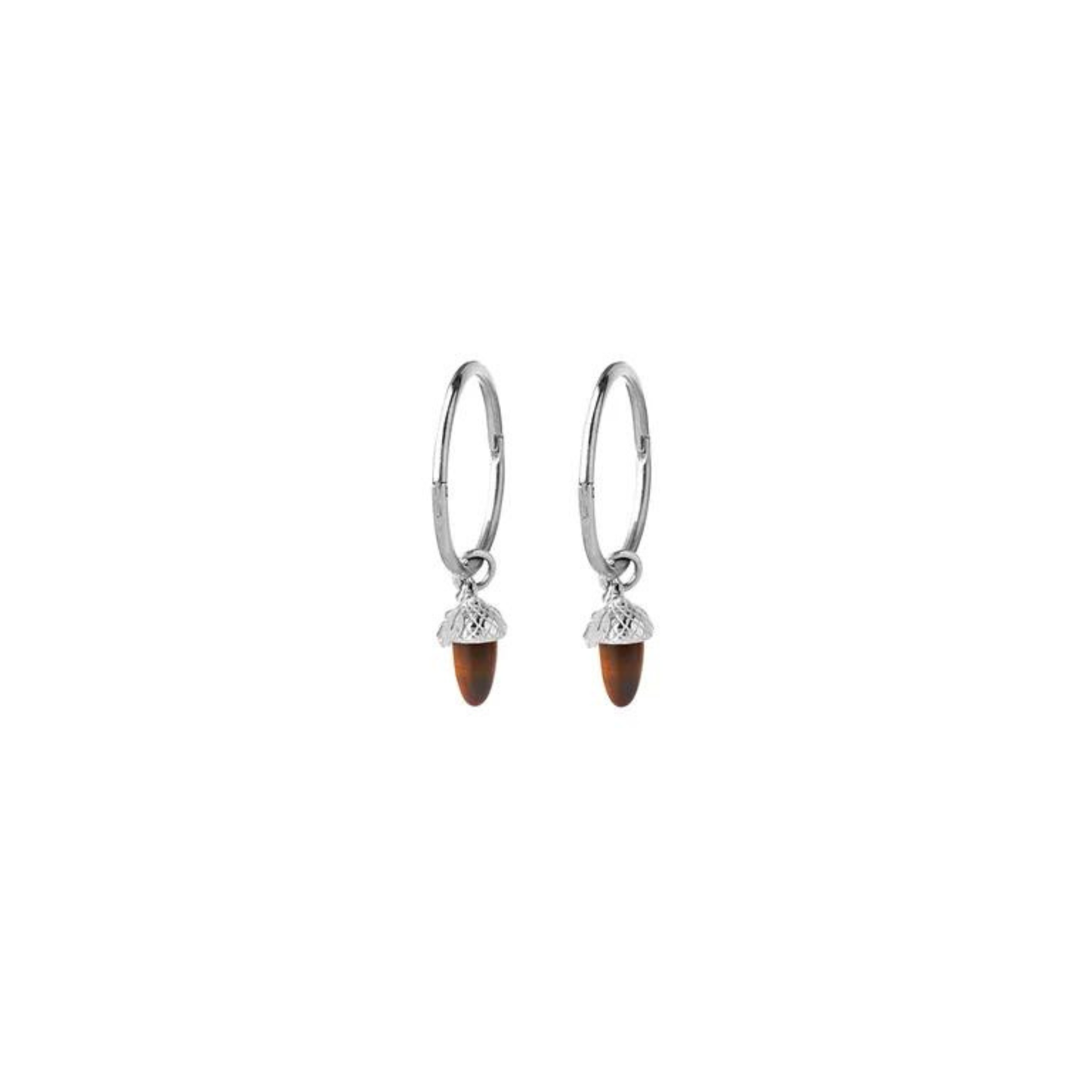 Sterling Silver Karen Walker Micro Acorn & Leaf Sleepers