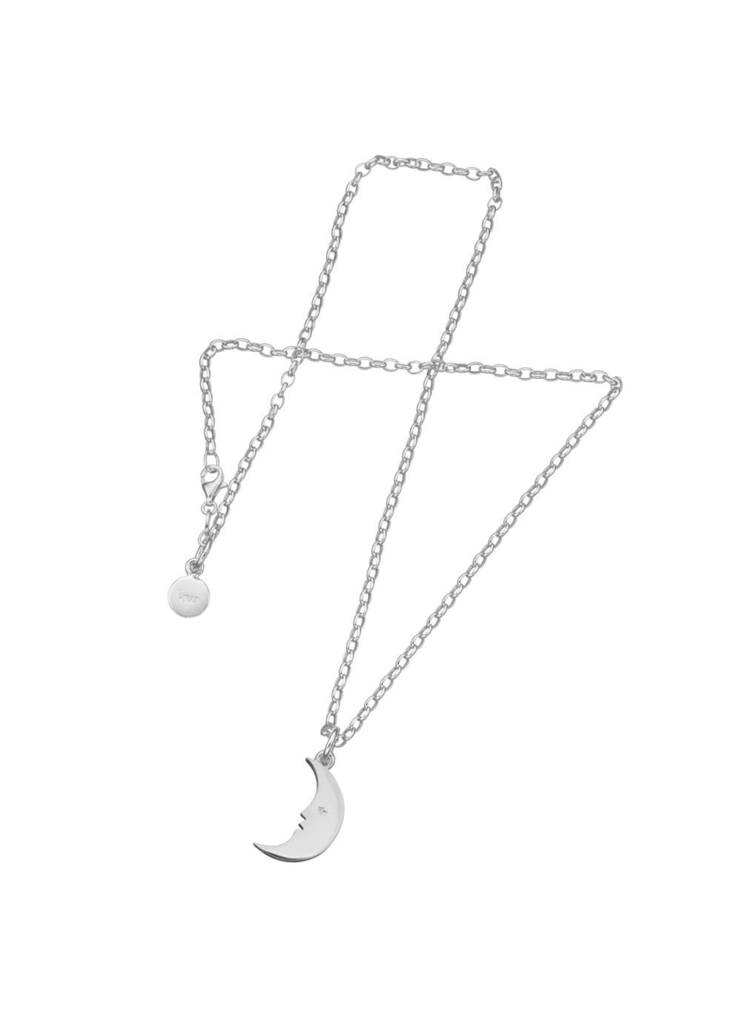 Sterling Silver Karen Walker Moon Pendant
